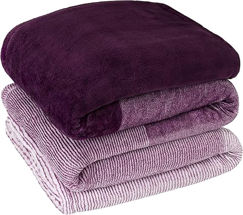 Miniatura 6 de PAVILIA - Manta de franela para sofá  Manta de microfibra súper suave y acogedora  Manta decorativa