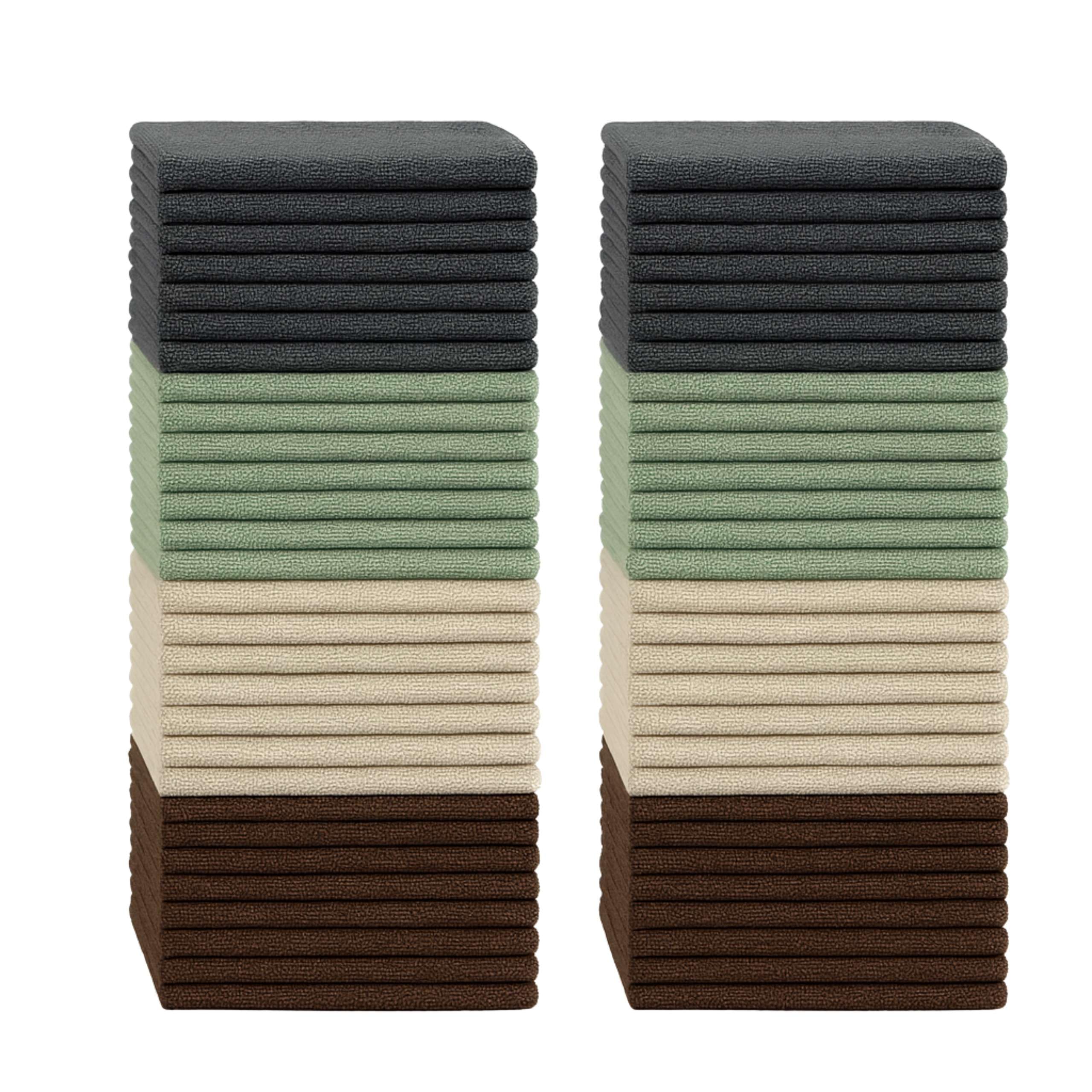 Artwelt Mikrofaser Geschirrtücher Reinigungstücher Putztücher/Putzlappen – fusselfrei, saugstark & waschbar; Küchentücher & Fensterputzer für Glas/Haushalt – 30×30 cm - 144 Stück