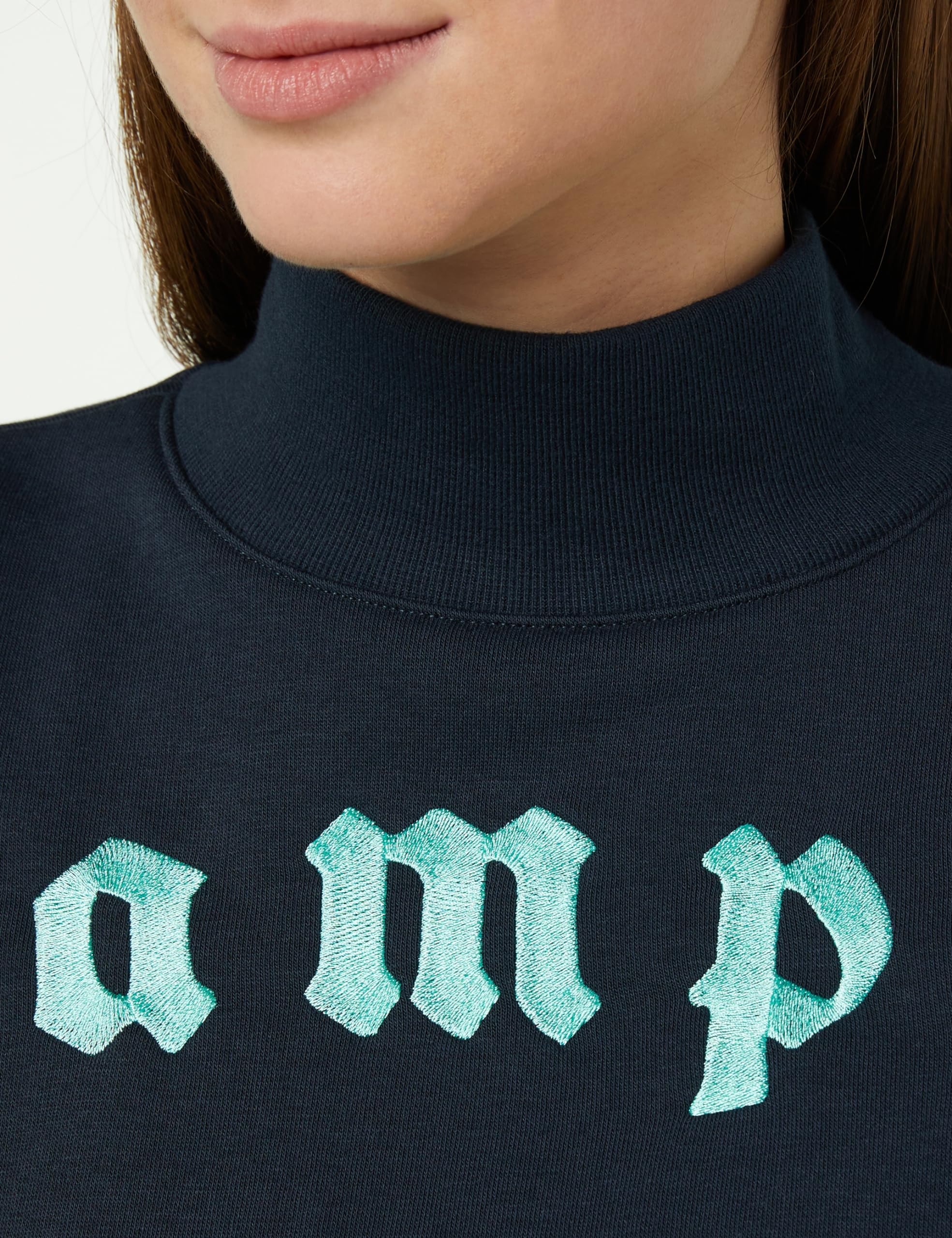 Champion Rochester 1919 Rochester 1919 Street Club W - Heavy Powerblend Fleece High-Neck Felpa, Turchese, Donna FW23