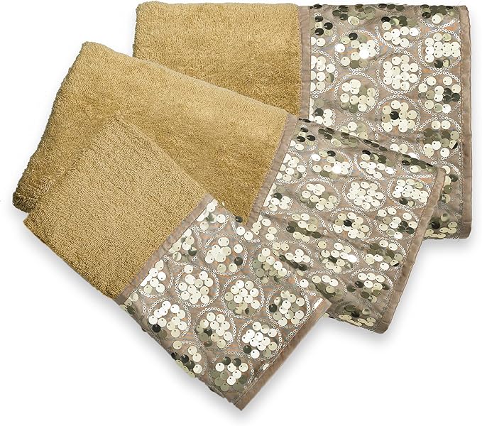 Zahari Home Sinatra Modern Bathroom Towel Set 3 Piece Towel