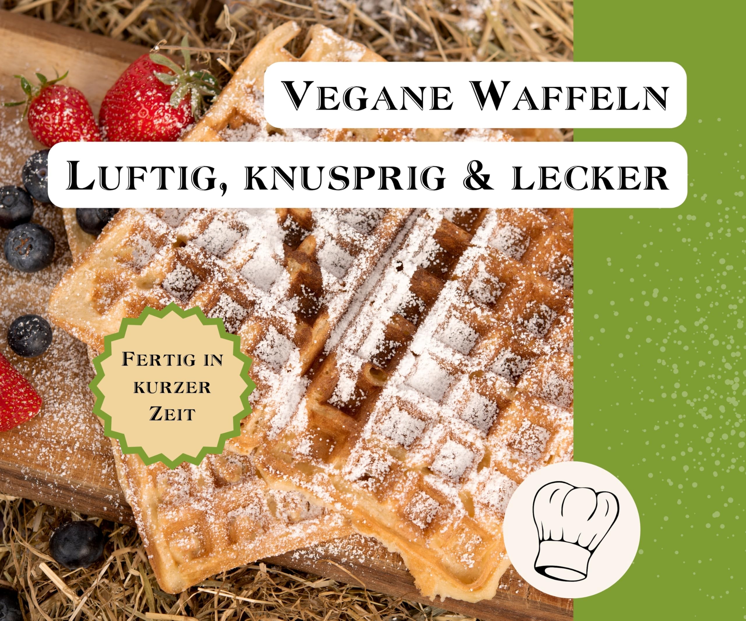 BEST BACK Vegane Waffel Backmischung 5 kg, 5er Pack (1kg)