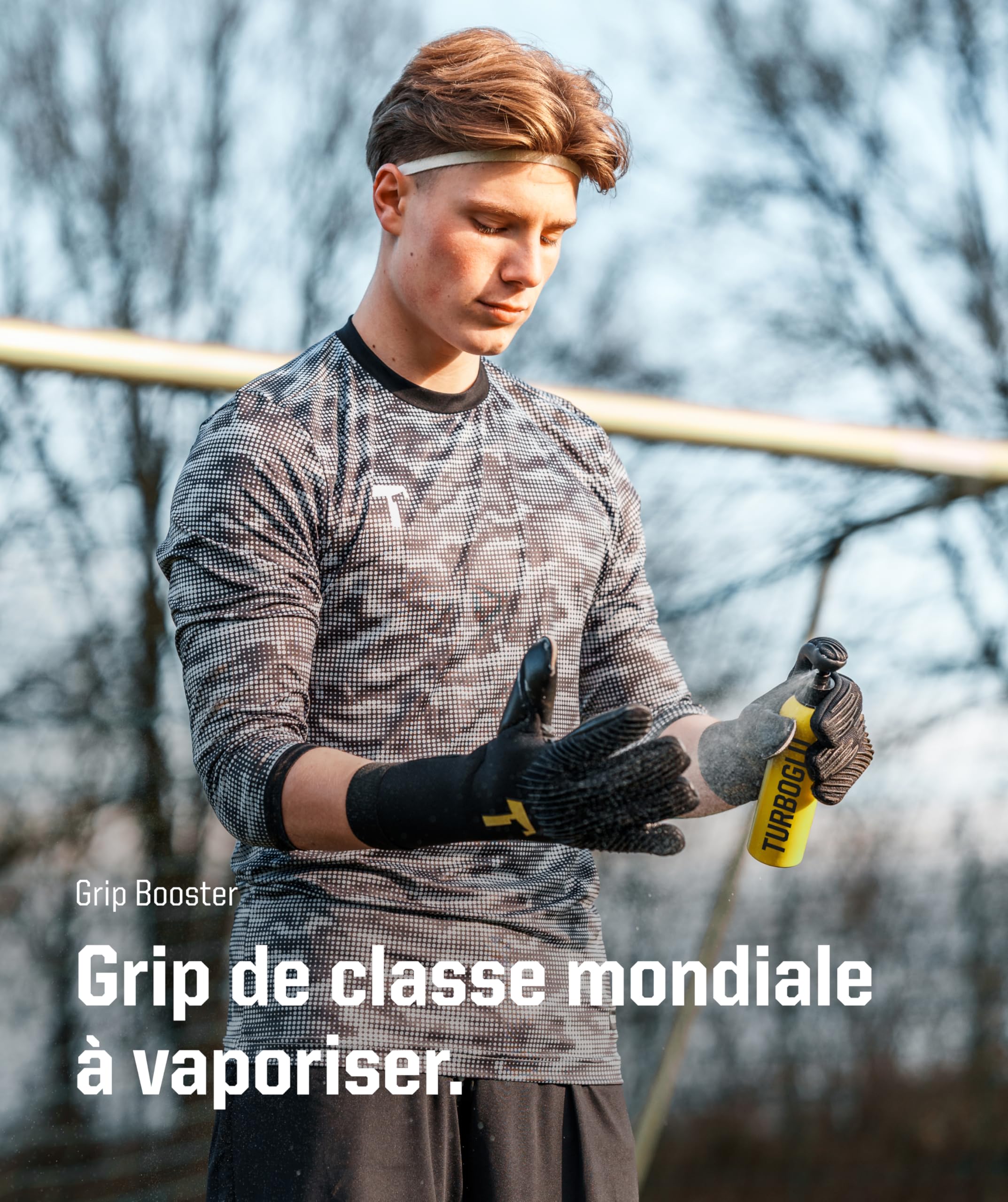 T1TAN Spray pour Gants de Gardien de But, TURBOGLU & AQUAGLU, 200 ML, Booster d'adhérence pour Toutes Les Conditions météorologiques