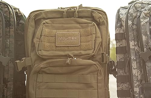 Miniatura 7 de Mil-Tec Mochila táctica de combate de la Patrulla del Ejército Militar Molle, Coyote, 20L
