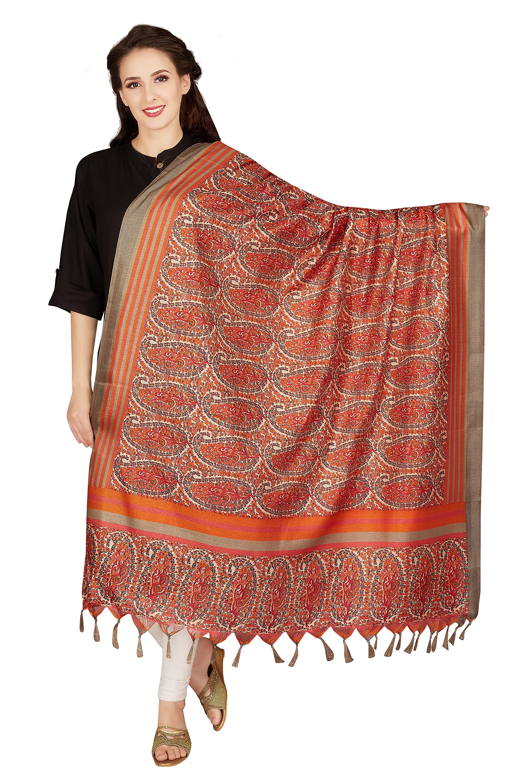 Women's Art Silk Printed Dupatta-image-6
