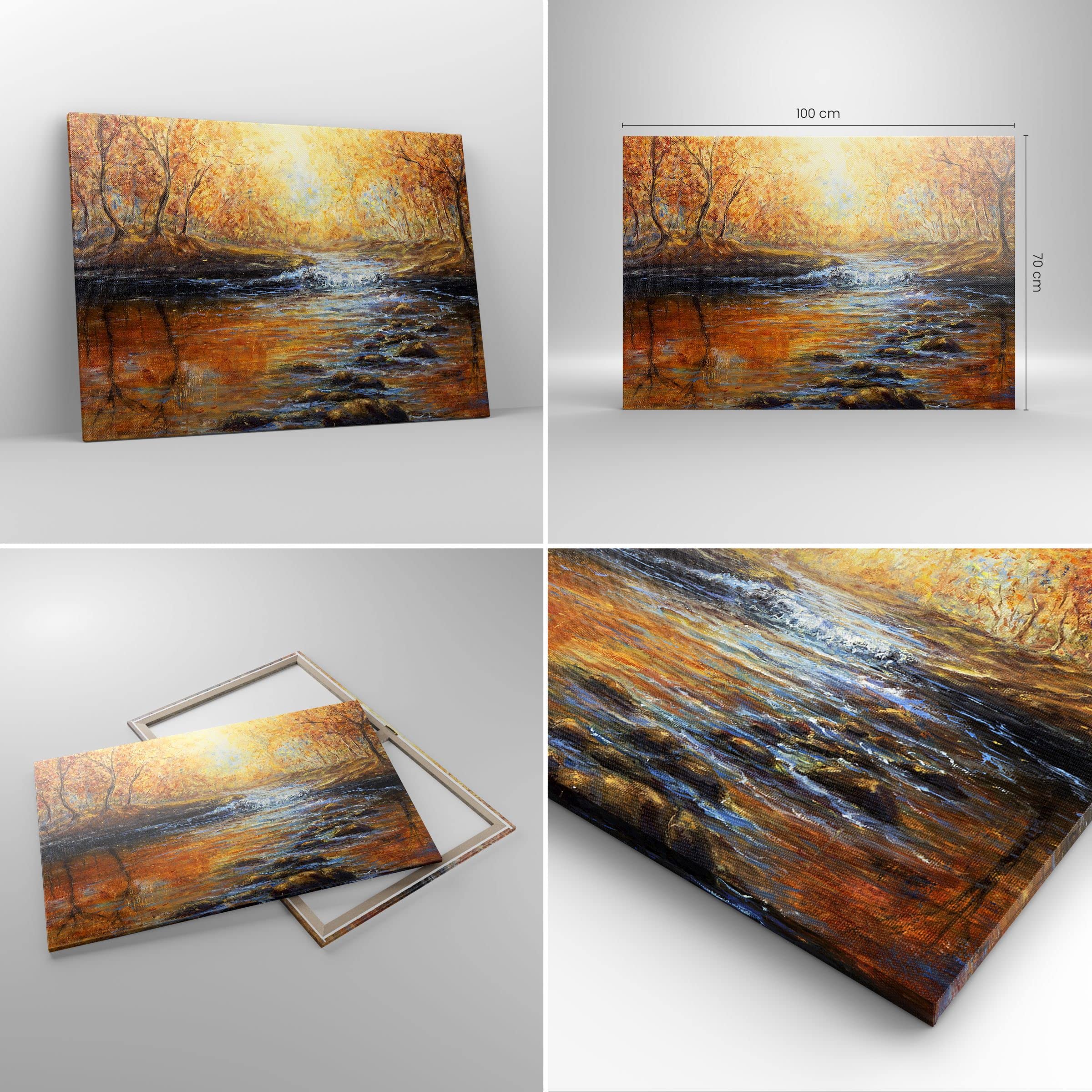 Stampe da Parete Moderne 100x70 cm Quadro su Tela Natura Paesaggi - 3973
