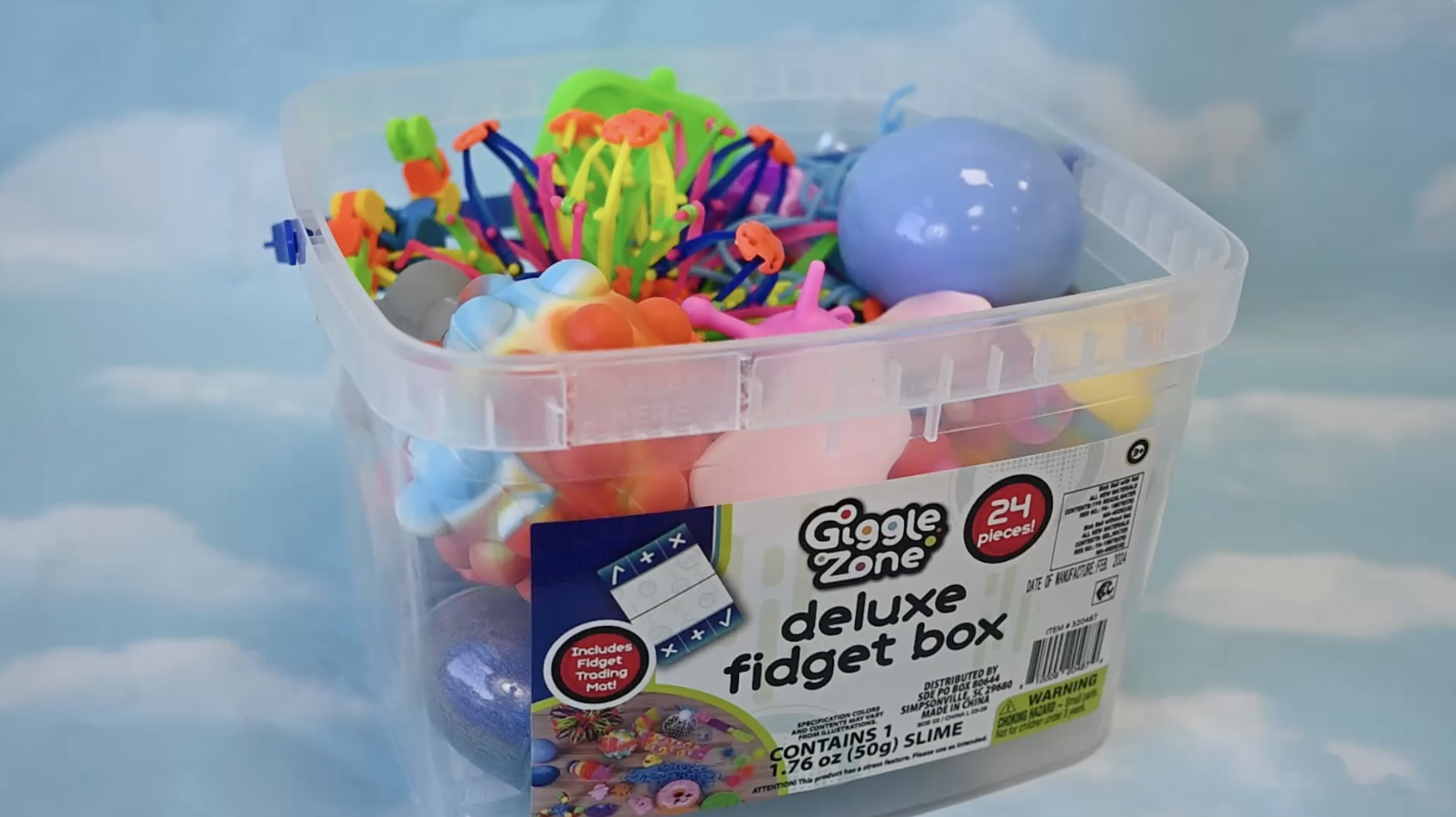 Amazon.com: Sunny Days Entertainment 24 Piece Fidget Box, Sensory