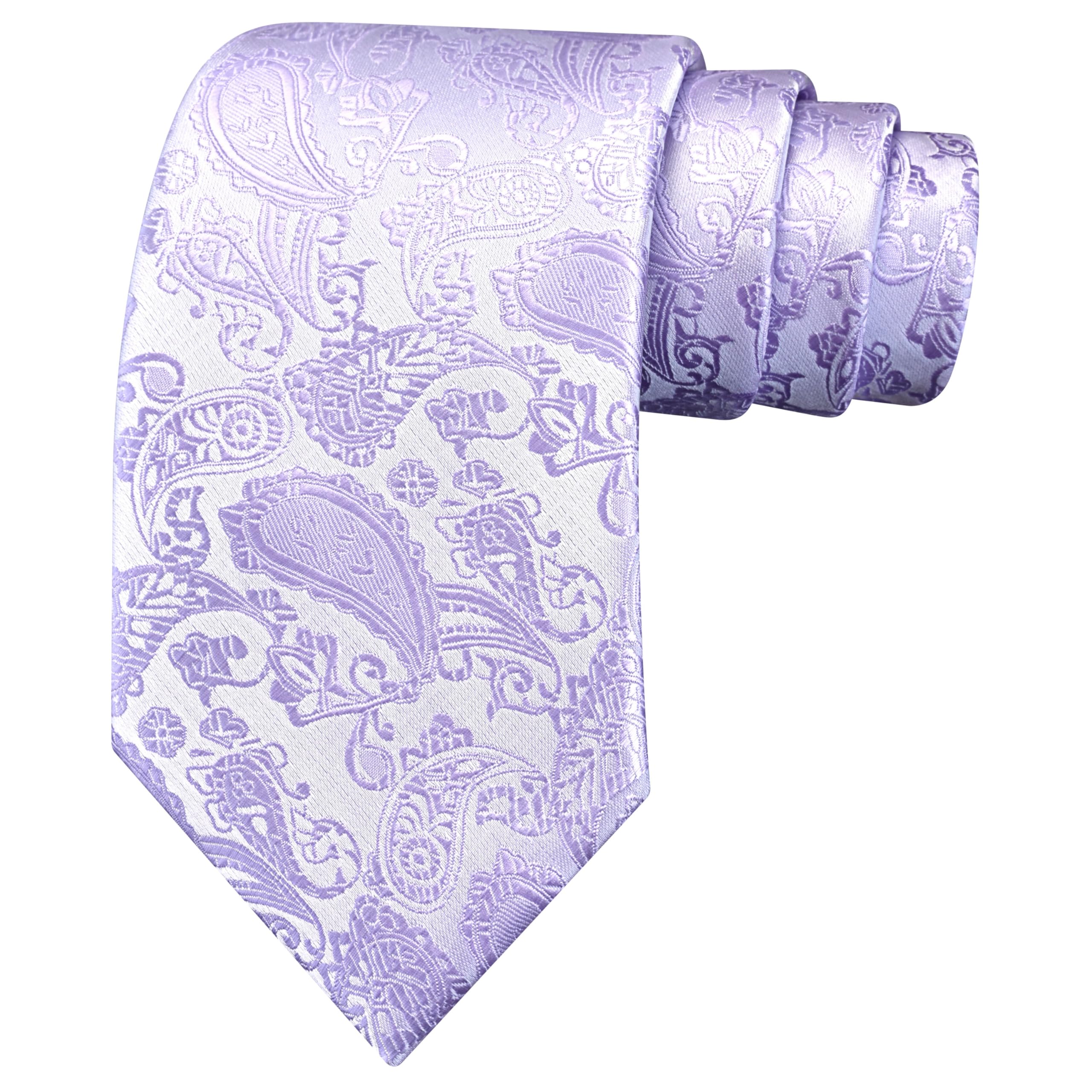 GUSLESON 3.15"(8cm) Fashion Paisley Ties Mens Woven Jacquard Necktie for Wedding