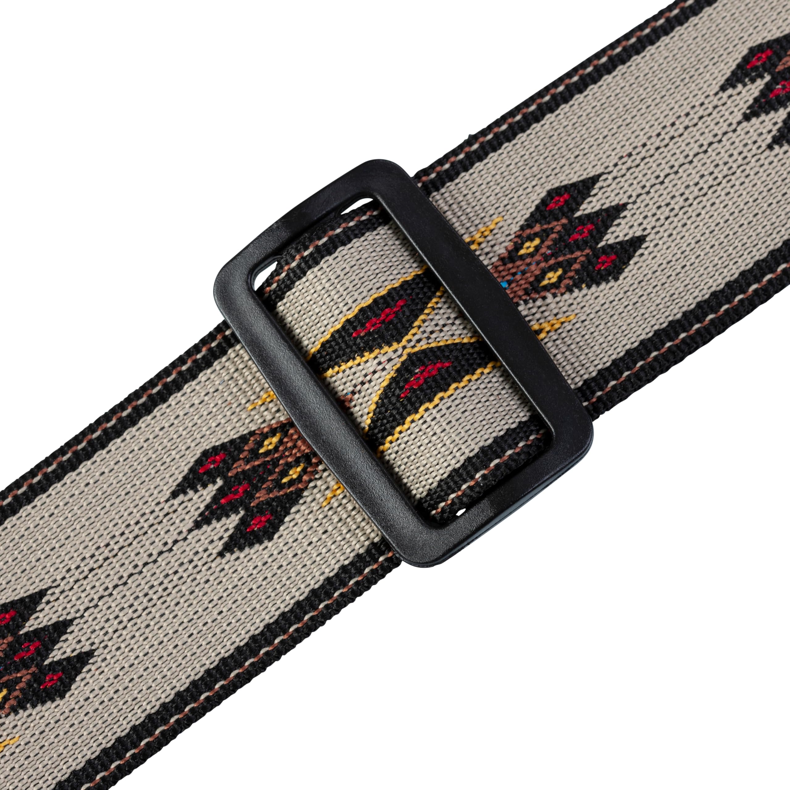 Levy's MSSN80-TAN Gitarrengurt Tan (Polypropylen, Navajo, Jacquardwebung)