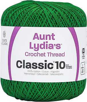 Red Heart Classic Crochet Thread, Myrtle Green, 1050 Foot