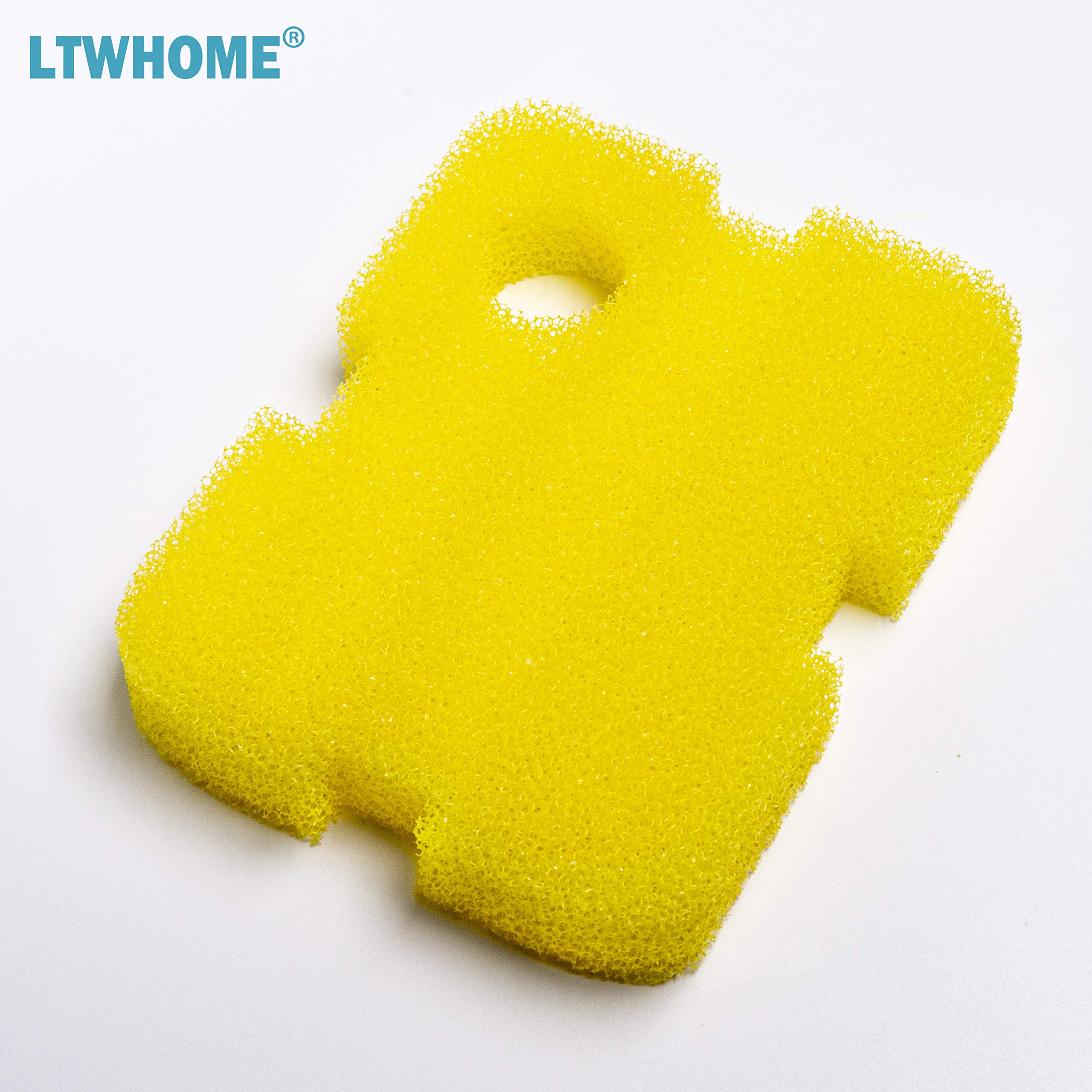 LTWHOME Ersatzfilter Für Cascade 1200/1500 Aquarium Canister Filter – 6 Bio Schwämme, 12 Floss Pads