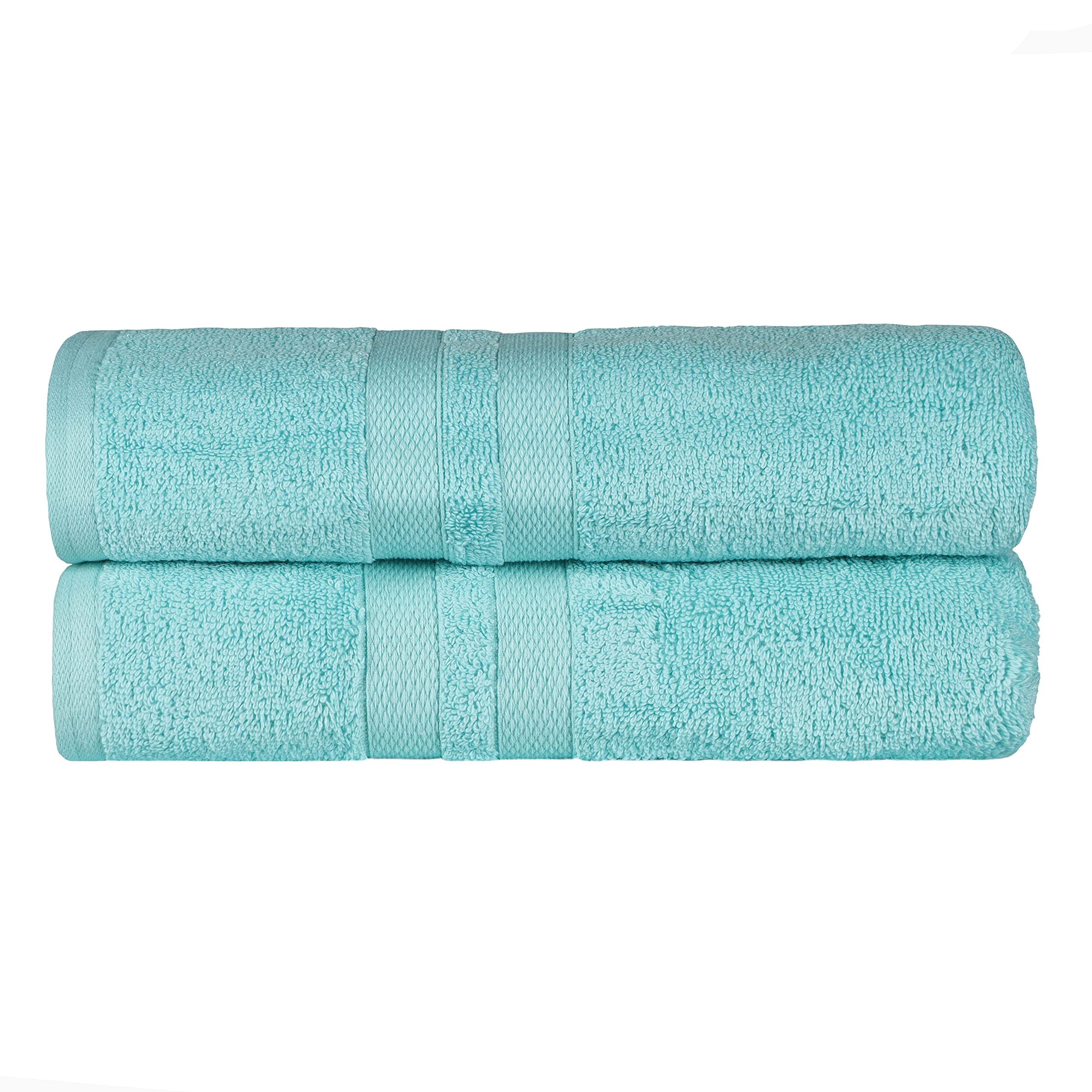 Superior Set di 2 asciugamani da bagno in cotone ultra morbido, perfetto per decorazioni da bagno, doccia, spa, palestra, camera degli ospiti, elementi essenziali per la casa, uso quotidiano, morbidi,