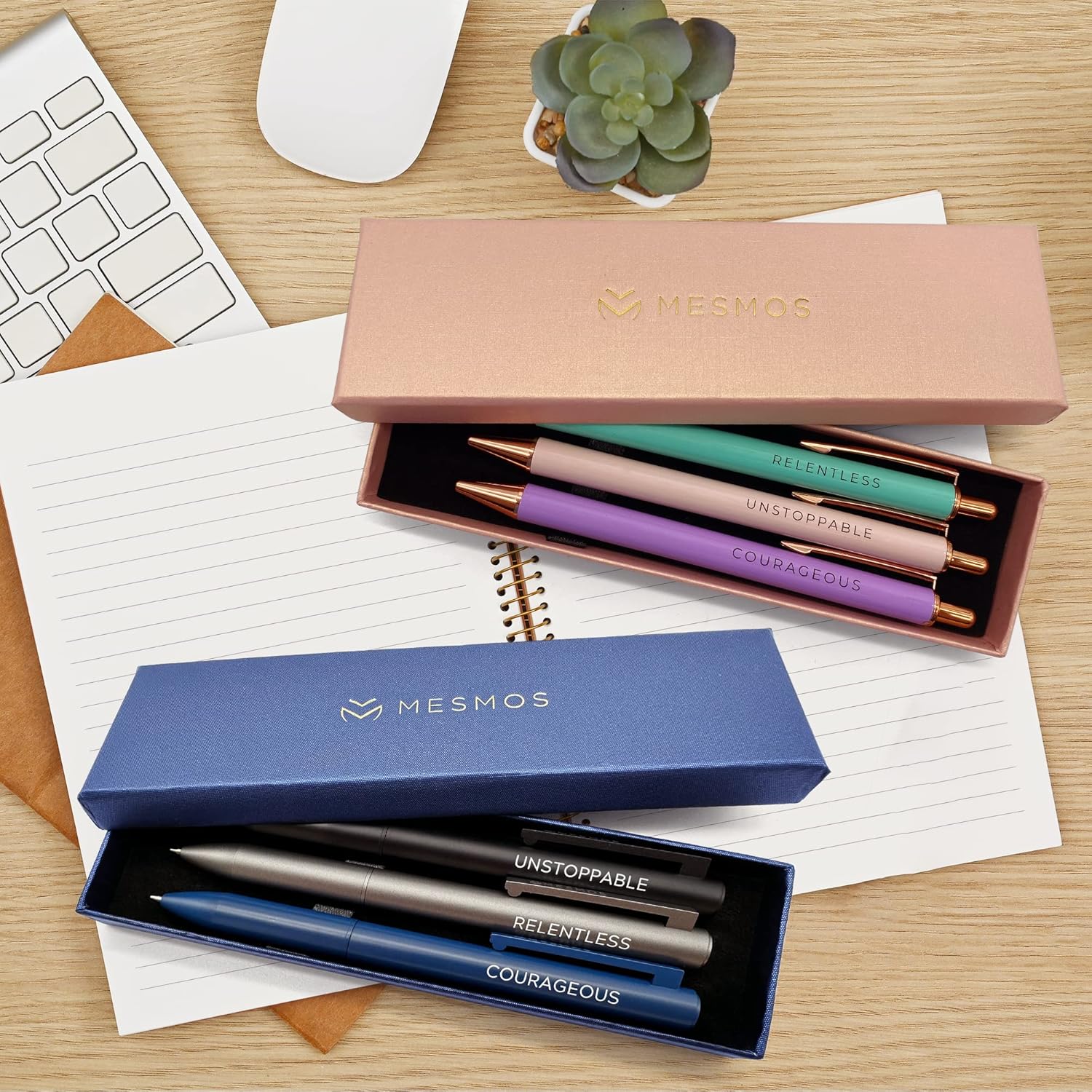 MESMOS Couple Gifts for Him and Her, Couple Gift Ideas, Inspire Pen Set for Women and Men Bundle