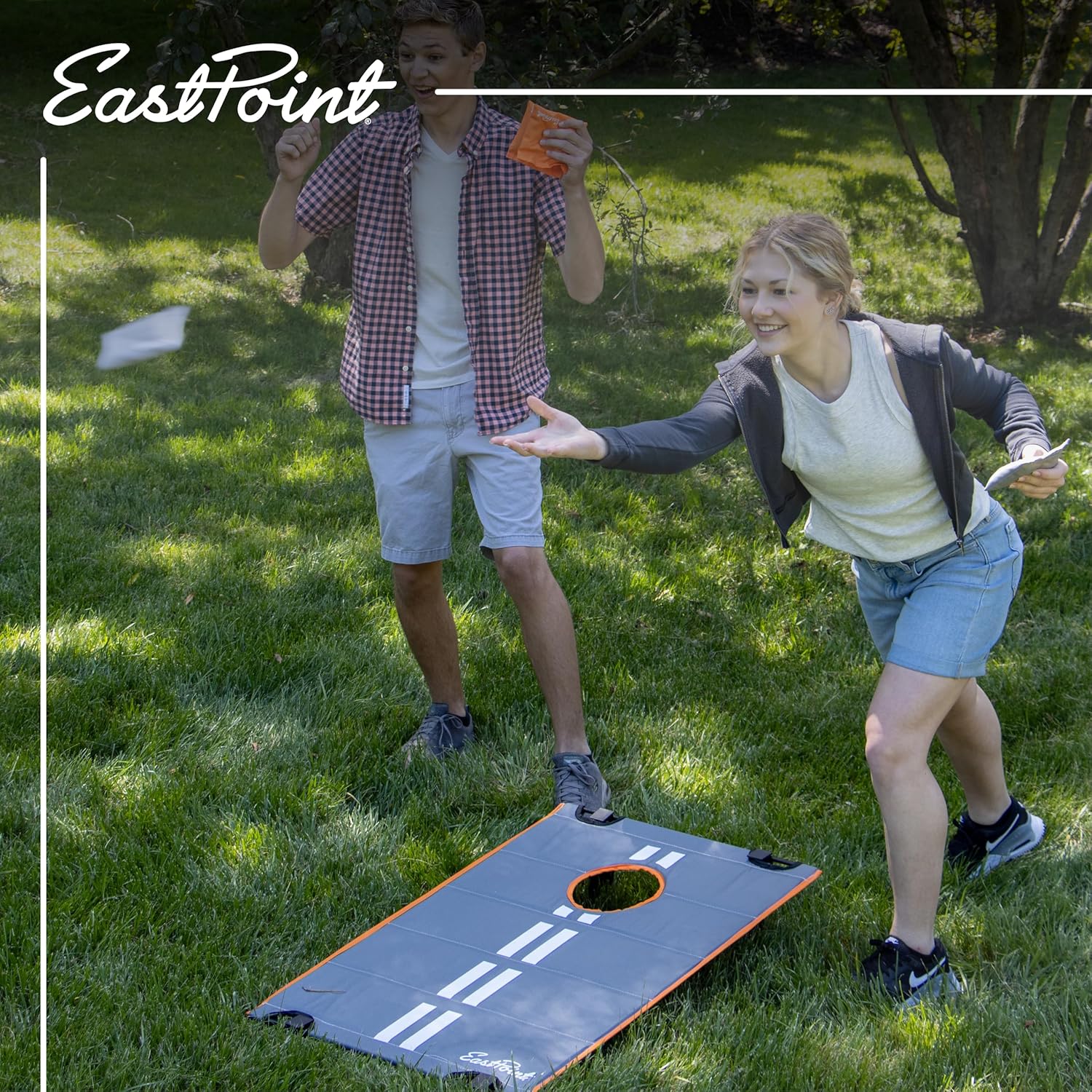 EastPoint 2’x3’ Ultra-Portable Cornhole Set with 8 Bean Bags