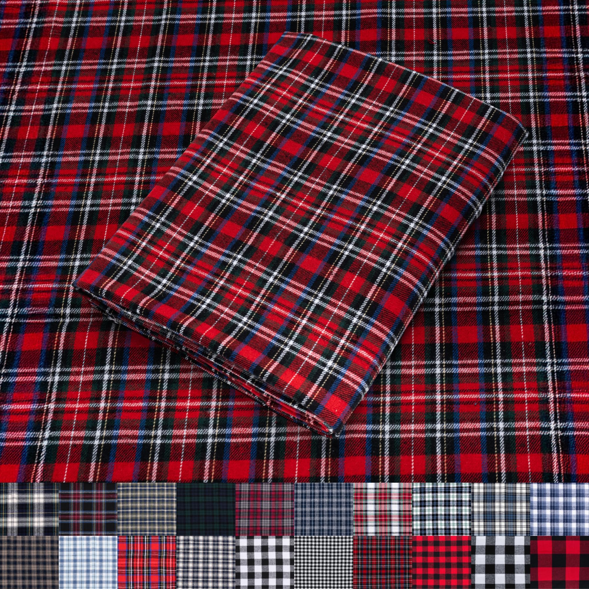 Pico Textiles 1 Yard Blue and Green Blackwatch Tartan Plaid Flannel Fabric - 60" Wide - 100% Cotton - Sold by The Yard - for Shirts, Scarves, Pajamas & Receiving Blankets — view 28