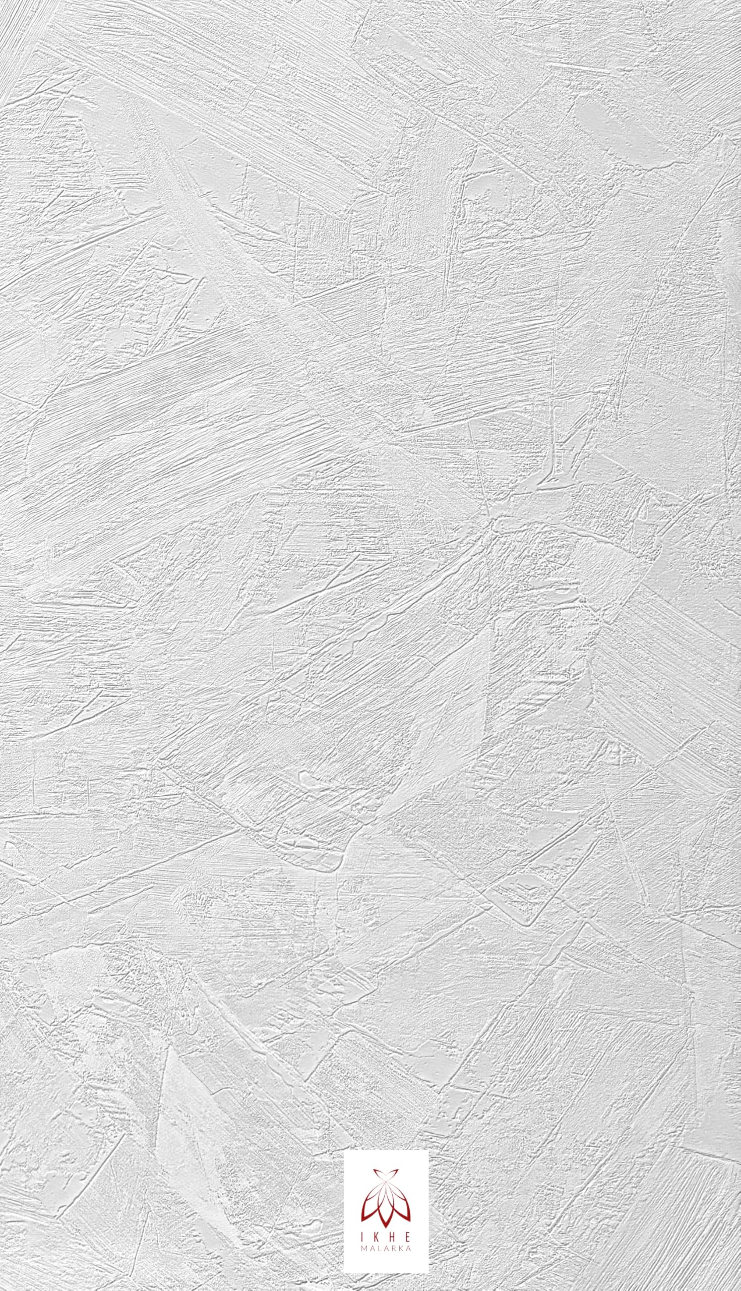 I K H E Malarka 1,8 m² SXP Selbstklebende 3D Wandverkleidung Rolle 60x300 cm – Flexible Wandpaneel in Beton Steinoptik – Wasserfest & Wärmedämmend, Tapete für Wand & Decke ((Weißer Putz WB-4001))
