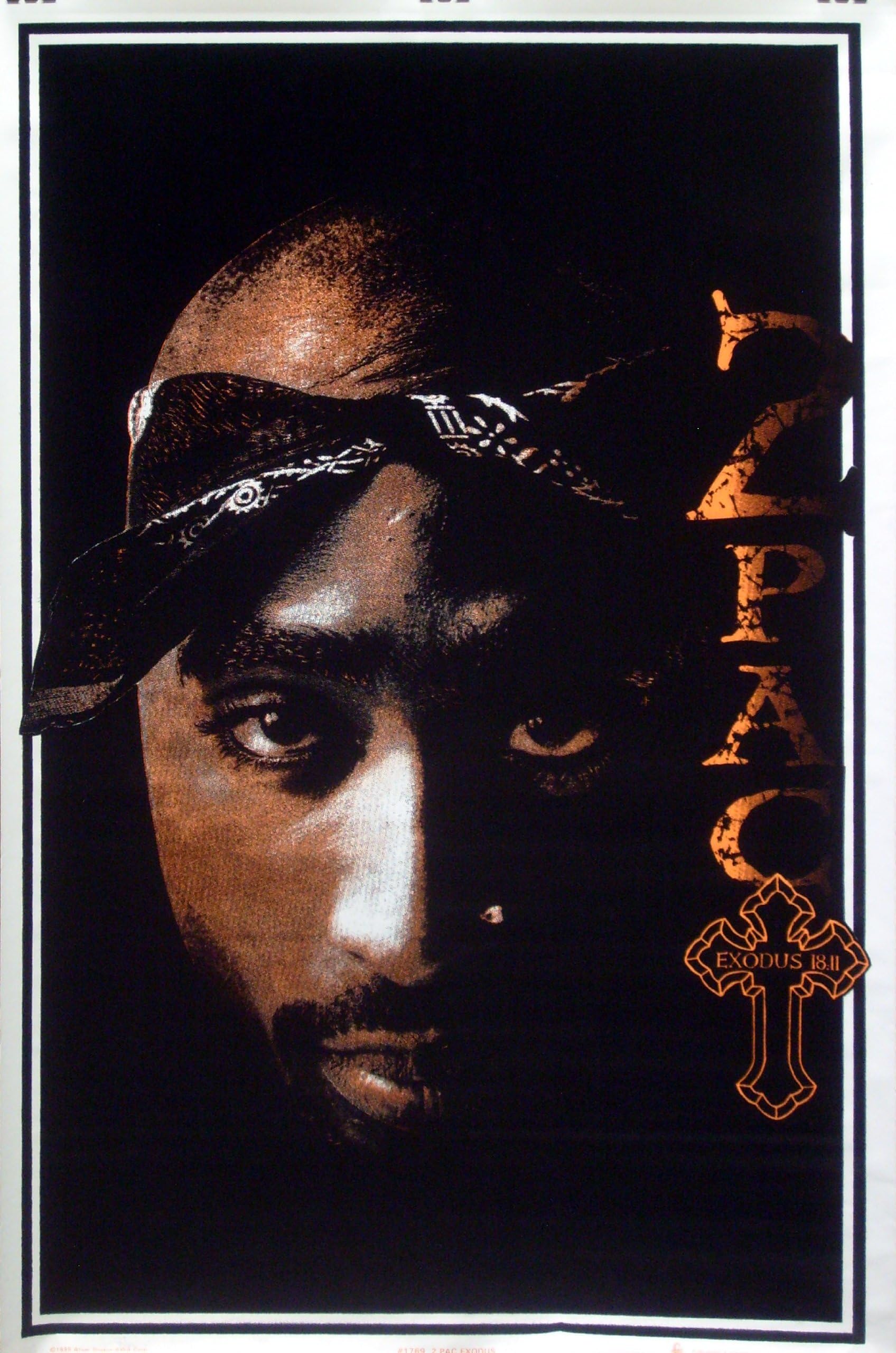 Tupac Shakur Exodus 23x35 Blacklight Poster 1997 2Pac Forever