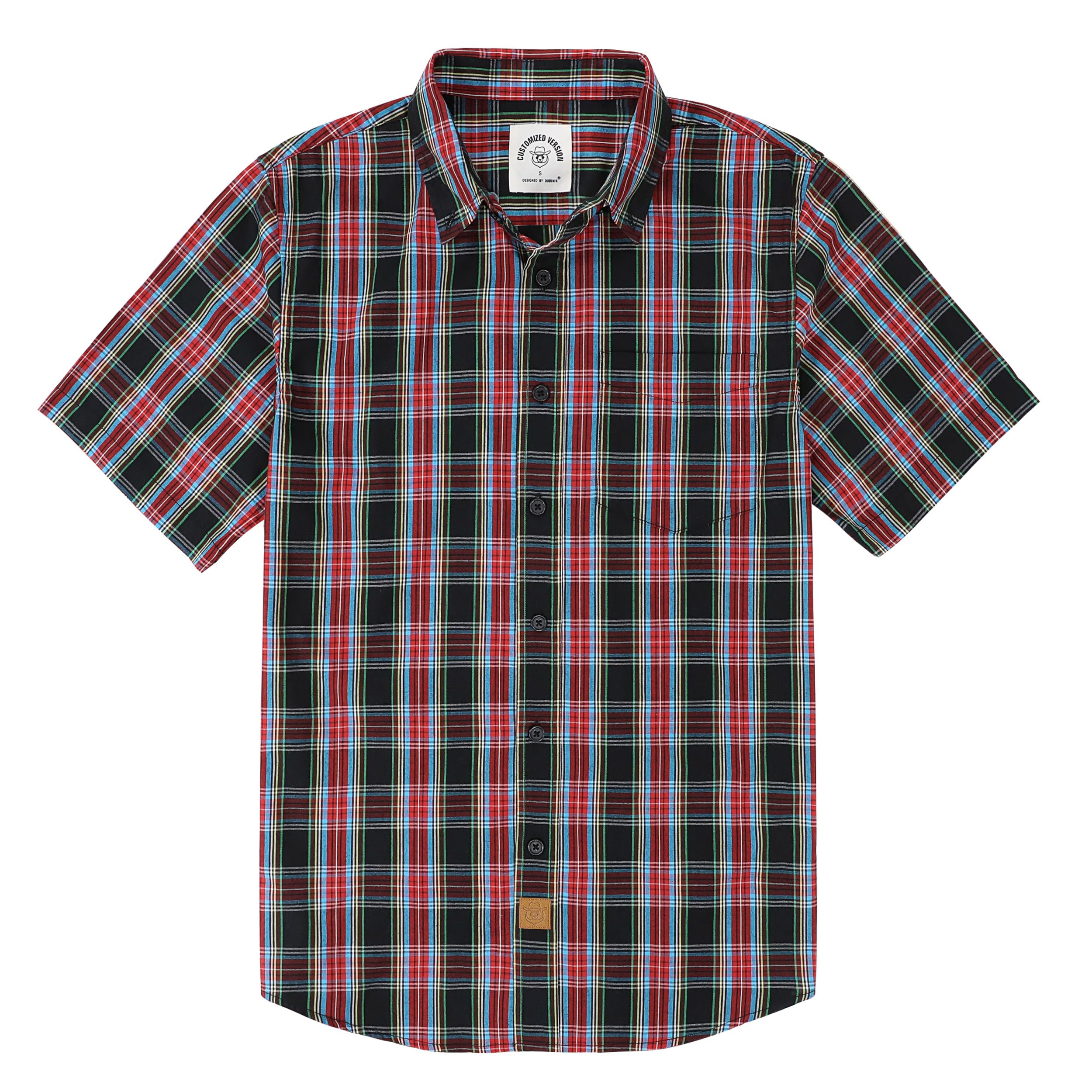 Dubinik® Short Sleeve Shirts for Men Soft Breathable Summer Button Down