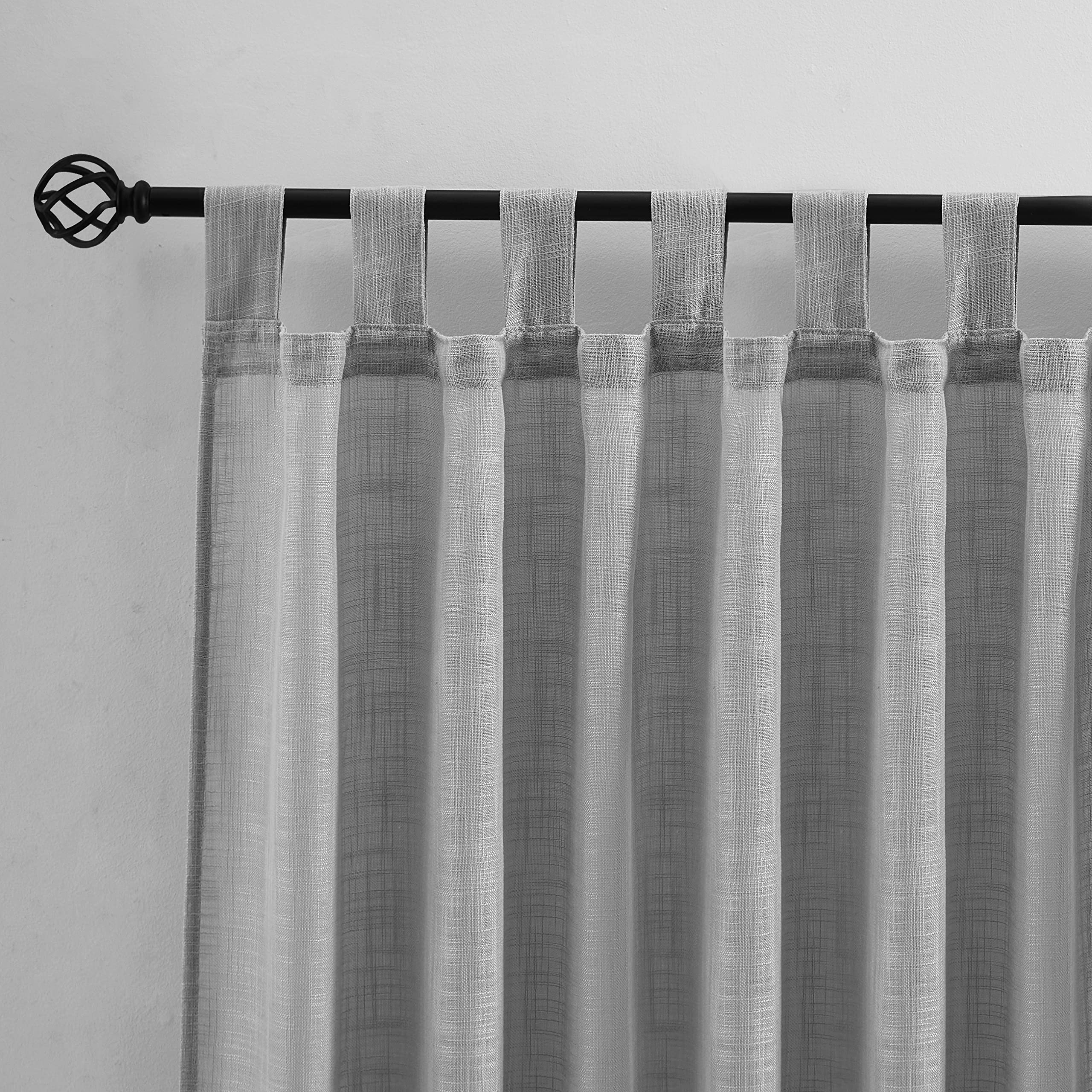 Boraboi® Charmante Halftransparante Linnen Gordijnen Voor Een Rustieke Gezellige Woonkamer Sfeer