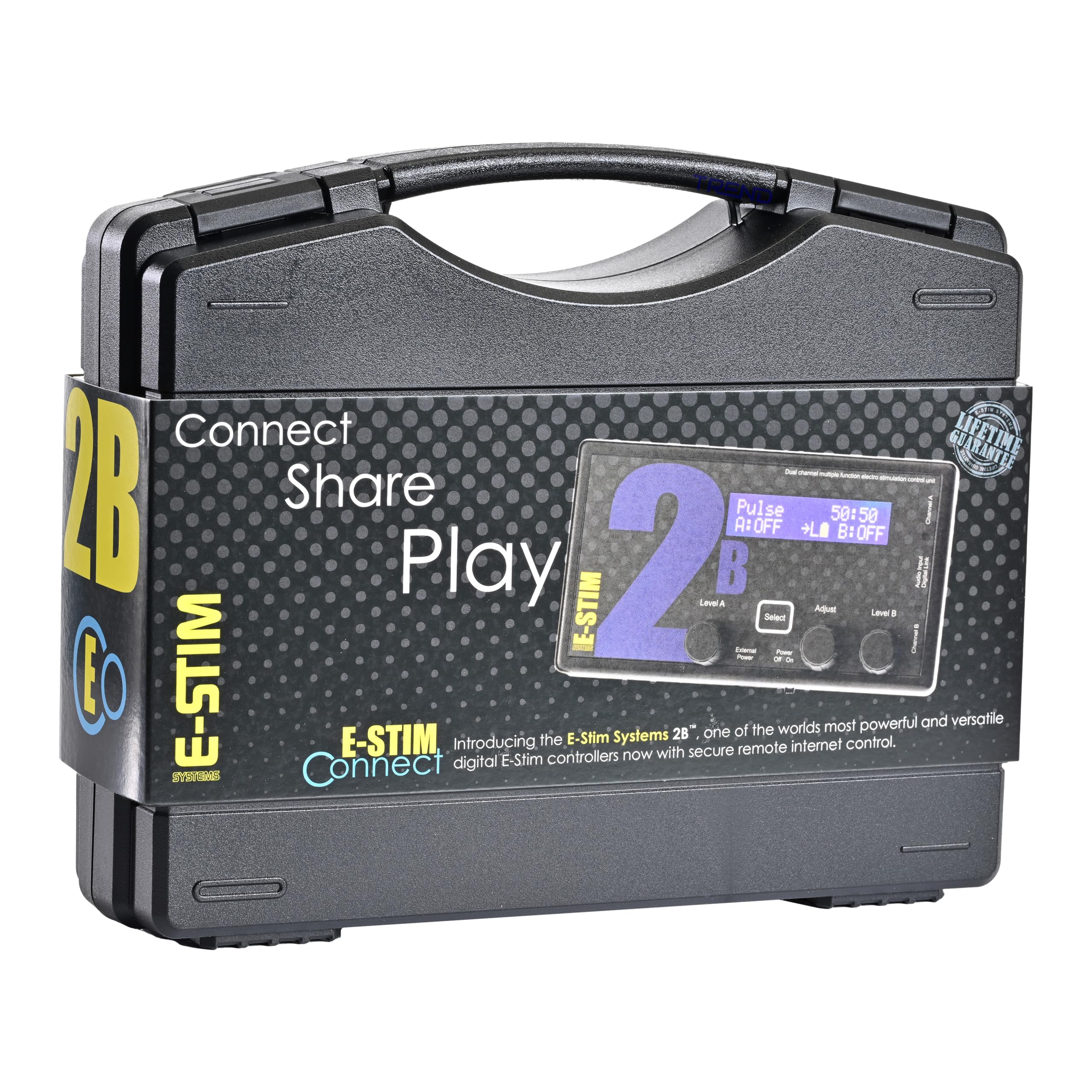E-Stim Appareil d'électrostimulation 2B - Appareil d'électrostimulation haut de gamme avec interface à lien numérique et logiciel E-Stim Connect, Commander 3 et fonctions audio innovantes