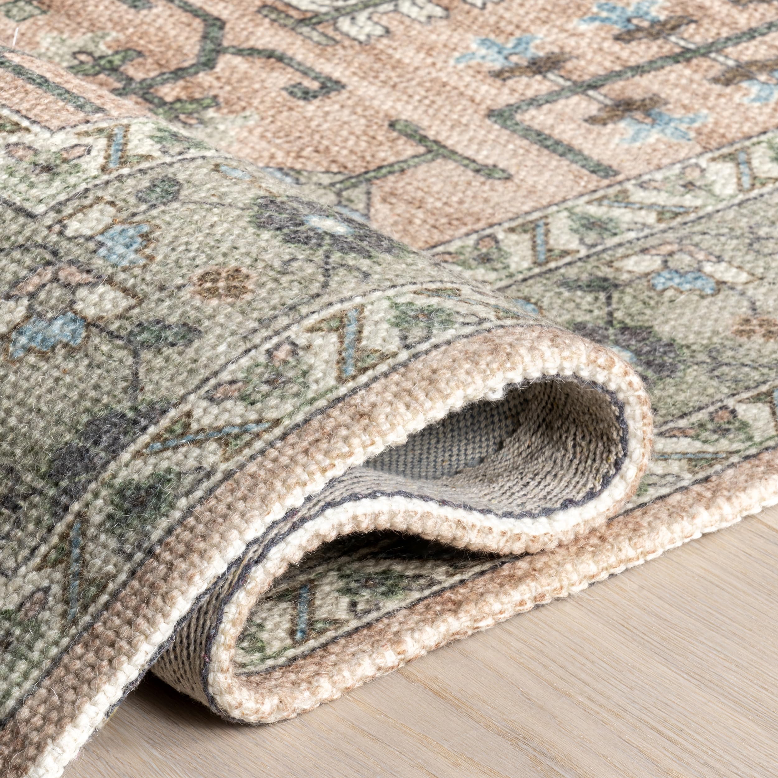 Amazon.com: Rugs USA Mythic Peach/Grey, 5' x 8', Hand Woven
