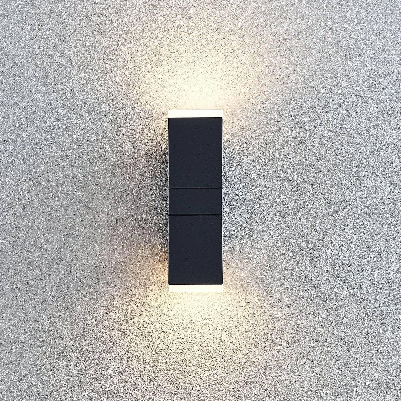Lindby Dianko Applique da esterni LED, rotonde, sensore, Applique per