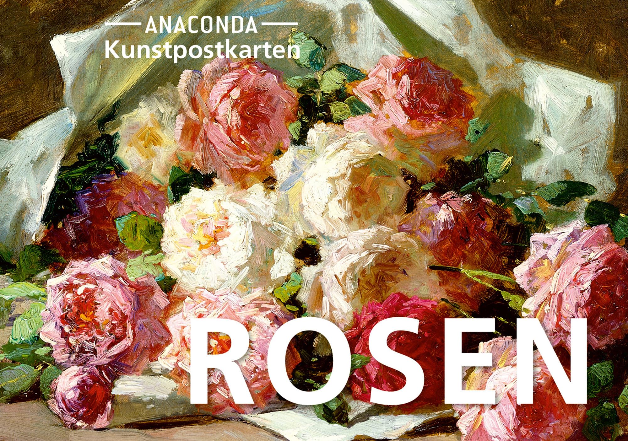 Postkarten-Set Rosen: 18 Kunstpostkarten aus hochwertigem Karton. ca. 0,28€ pro Karte