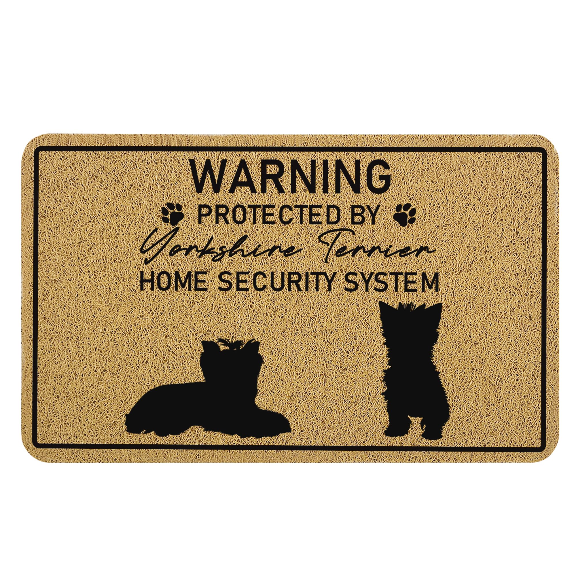 Cabana Bro Funny Yorkshire Terrier Welcome Door Mat, Yorkshire Terrier Gifts for Women Doormat for Front Door Indoor Outdoor Porch Entrance Entryway,