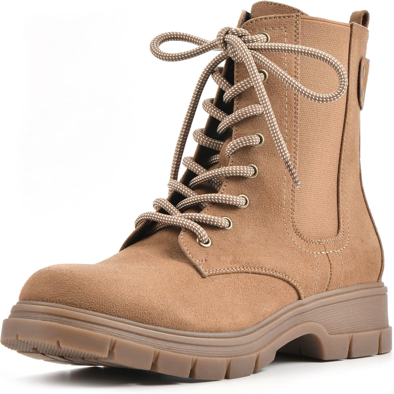 WHITE MOUNTAIN Shoes Women's Chevy Boot, Tan/Fabric, 9 M