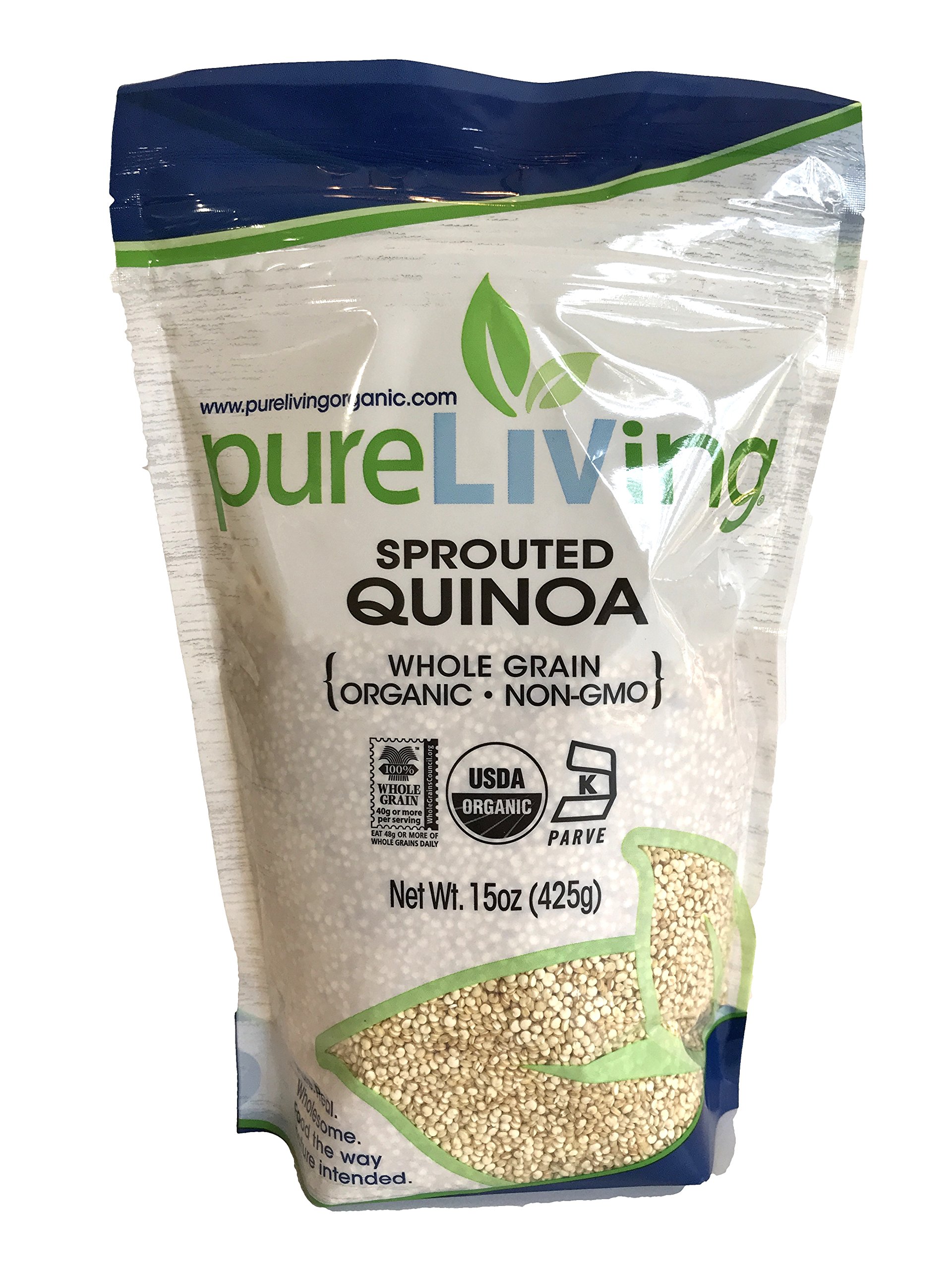 Pure Living - Organic Sprouted Quinoa - 15 Ounce