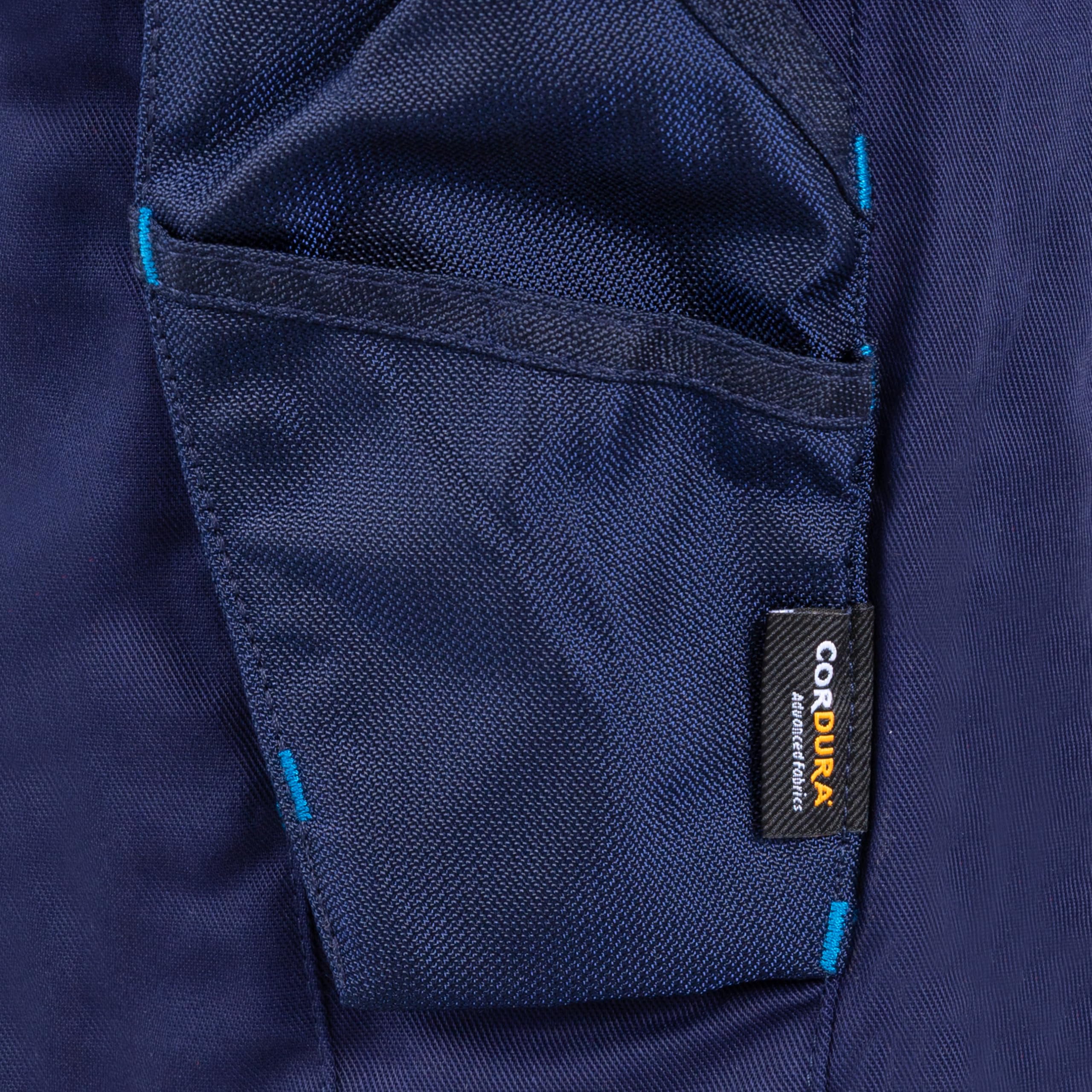 Engelbert Strauss E.S. Kinder Shorts Motion 2020 Arbeitshose Workwear (dunkelblau/Atoll, 122/128)