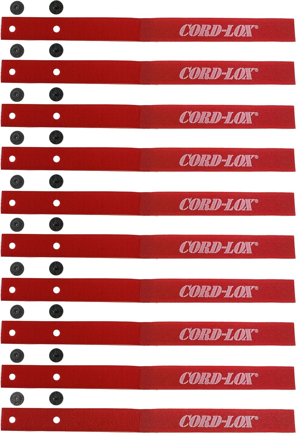 Amazon.com: Cord-Lox Rivet Series Cable Ties - Reusable Hook and Loop ...