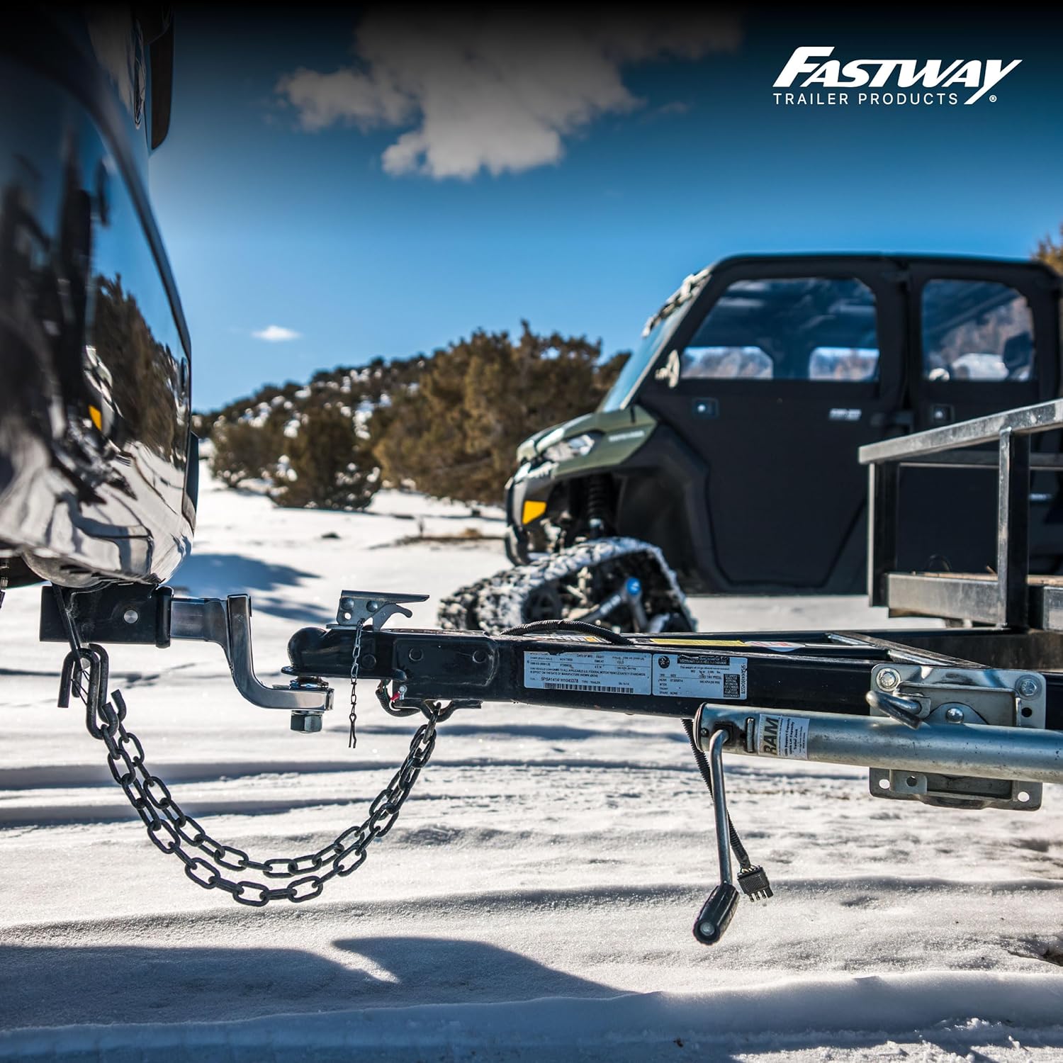 Fastway Flash LBM DT-LBM8600 Fixed Locking Aluminum Ball Mount with 6 Inch Drop and 1 Inch Hole 2" Ball Included