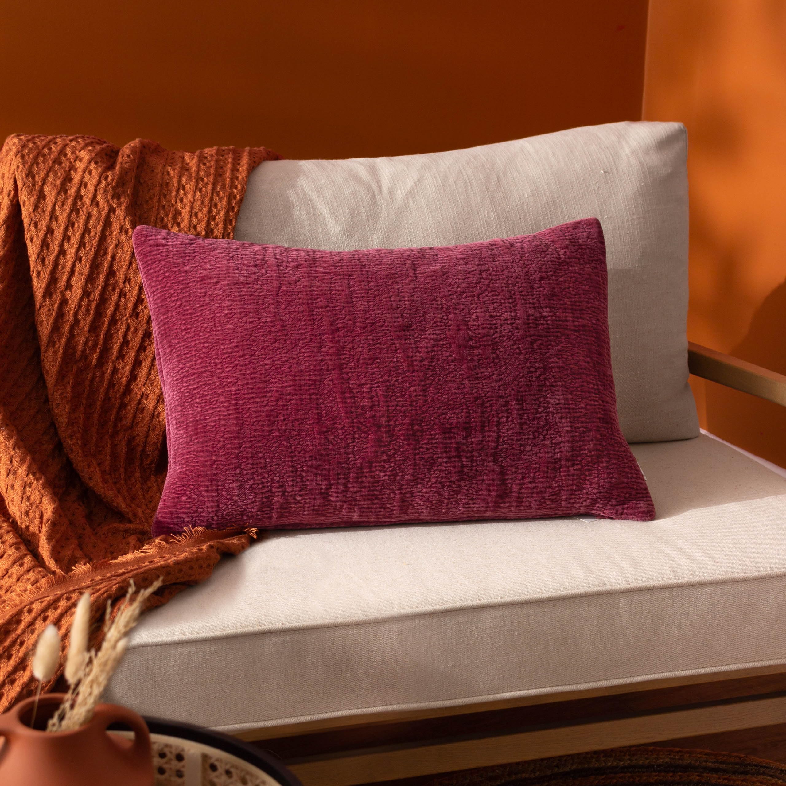 Yard Osaka Chenille Feather Rich Cushion from B&Q