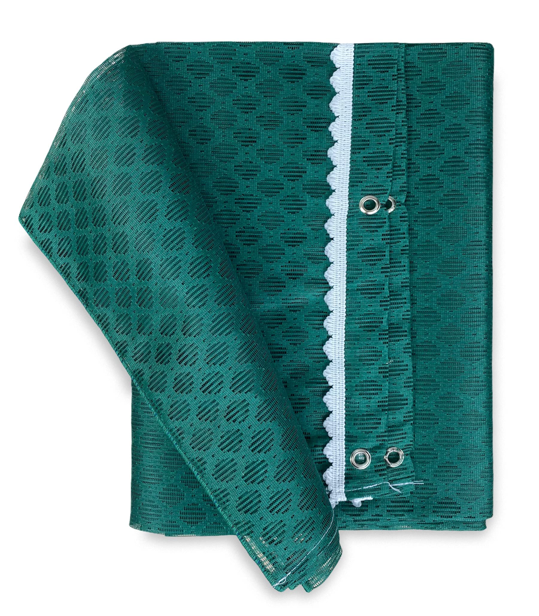 TENDA rete ZANZARIERA a ROMBO da esterno piombata in 8 misure diverse unito VERDE - Cm. 150 x 250