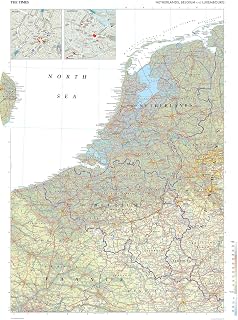 The Times Atlas: Netherlands, Belgium and Luxembourg - 36.5 x 26.75 inch Poster - Front Lamination