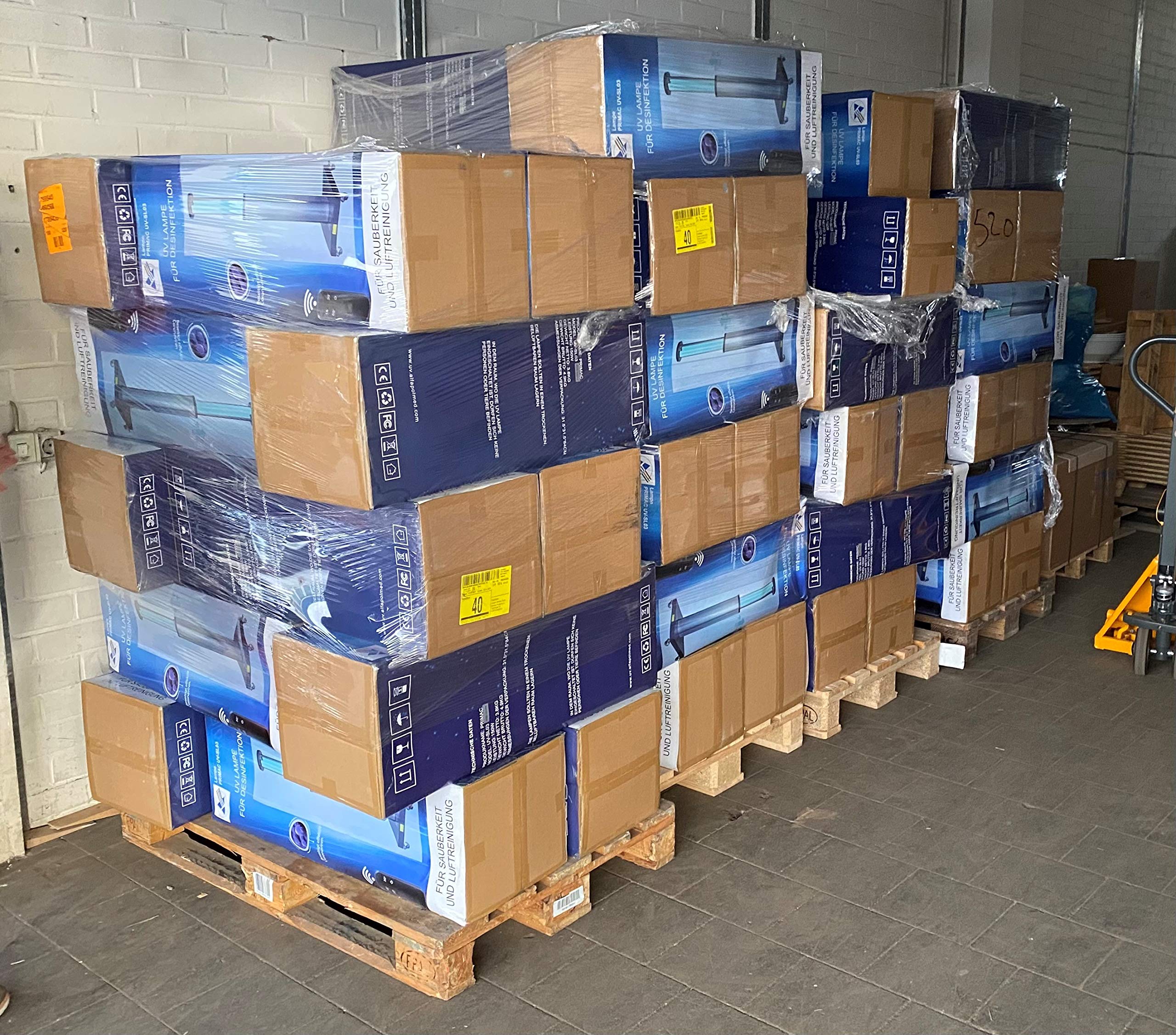 Lámpara UV C muy potente de 150W con ozono, control remoto y sensor de movimiento Purificador de aire desinfectante, esterilizador destruye virus, bacterias, hongos, polillas, neutraliza el olor