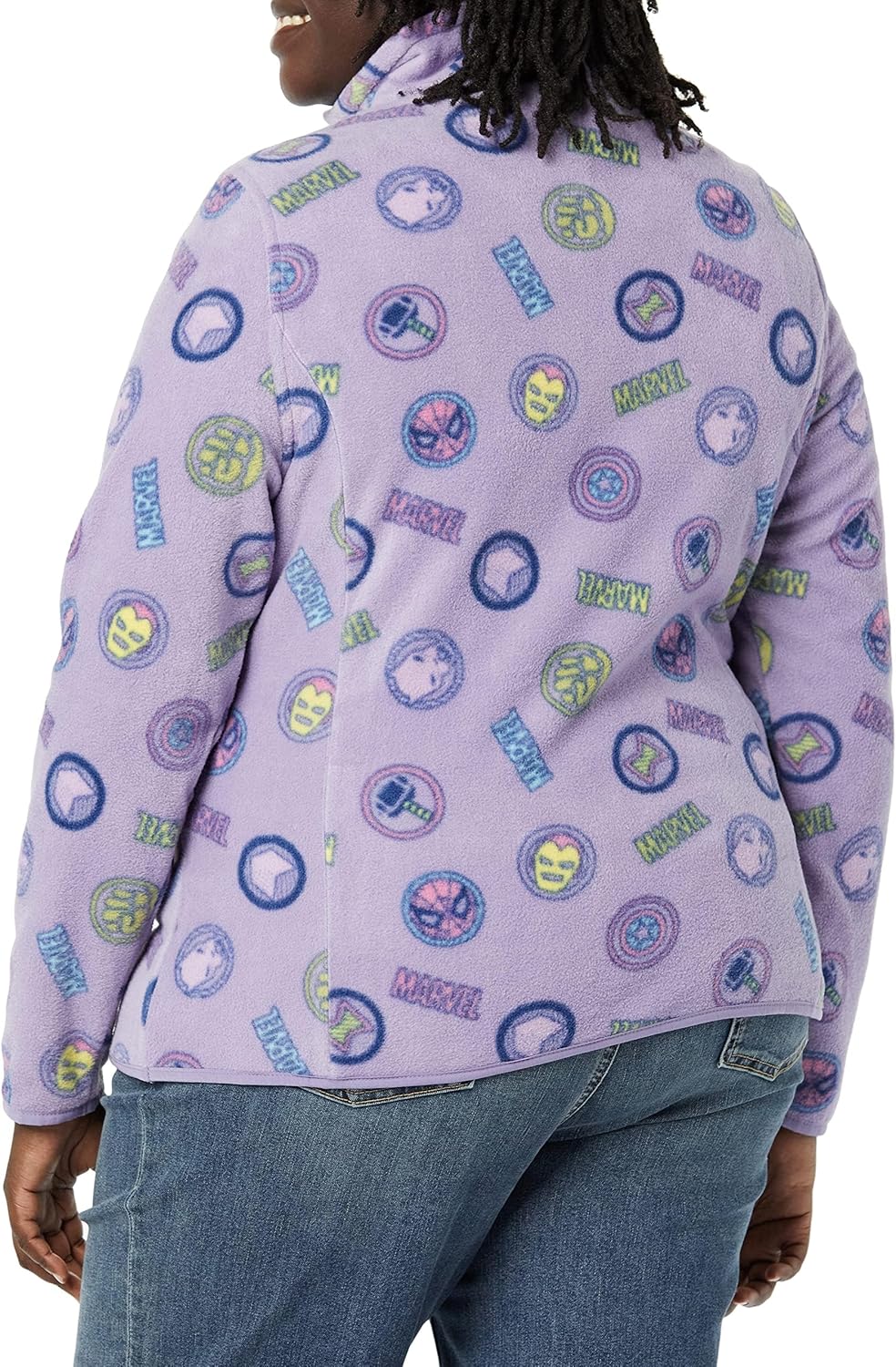 Amazon Essentials Disney | Marvel | Star Wars Women's Polar Fleece Quarter-Zip Mock Jackets - Image 4