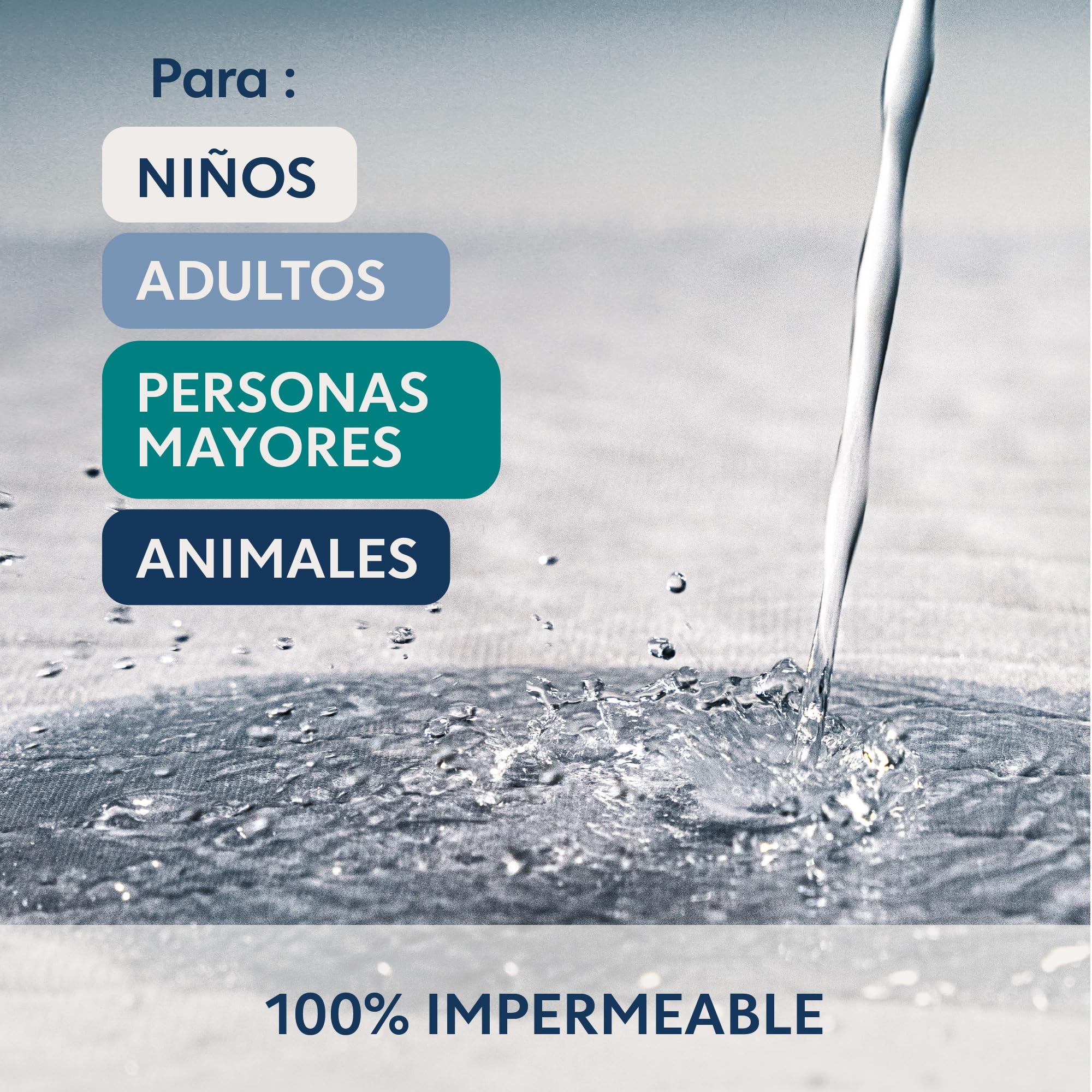 Dreamzie Protector Colchon Impermeable e Absorbente - 70 x 100 cm- Funda Colchon Lavable para Incontinencia