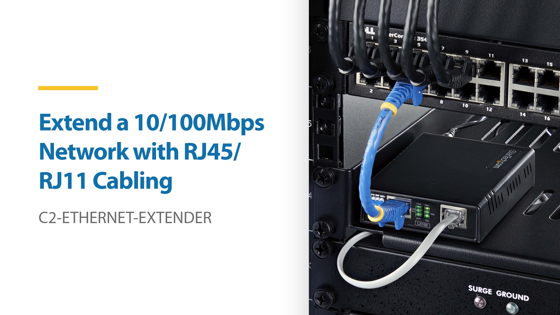 Booster / Extendeur Ethernet 10/100 Mbps étanche IP66 - Jusqu'à 500m, Idéal Caméras & Réseau Extérieur - 3