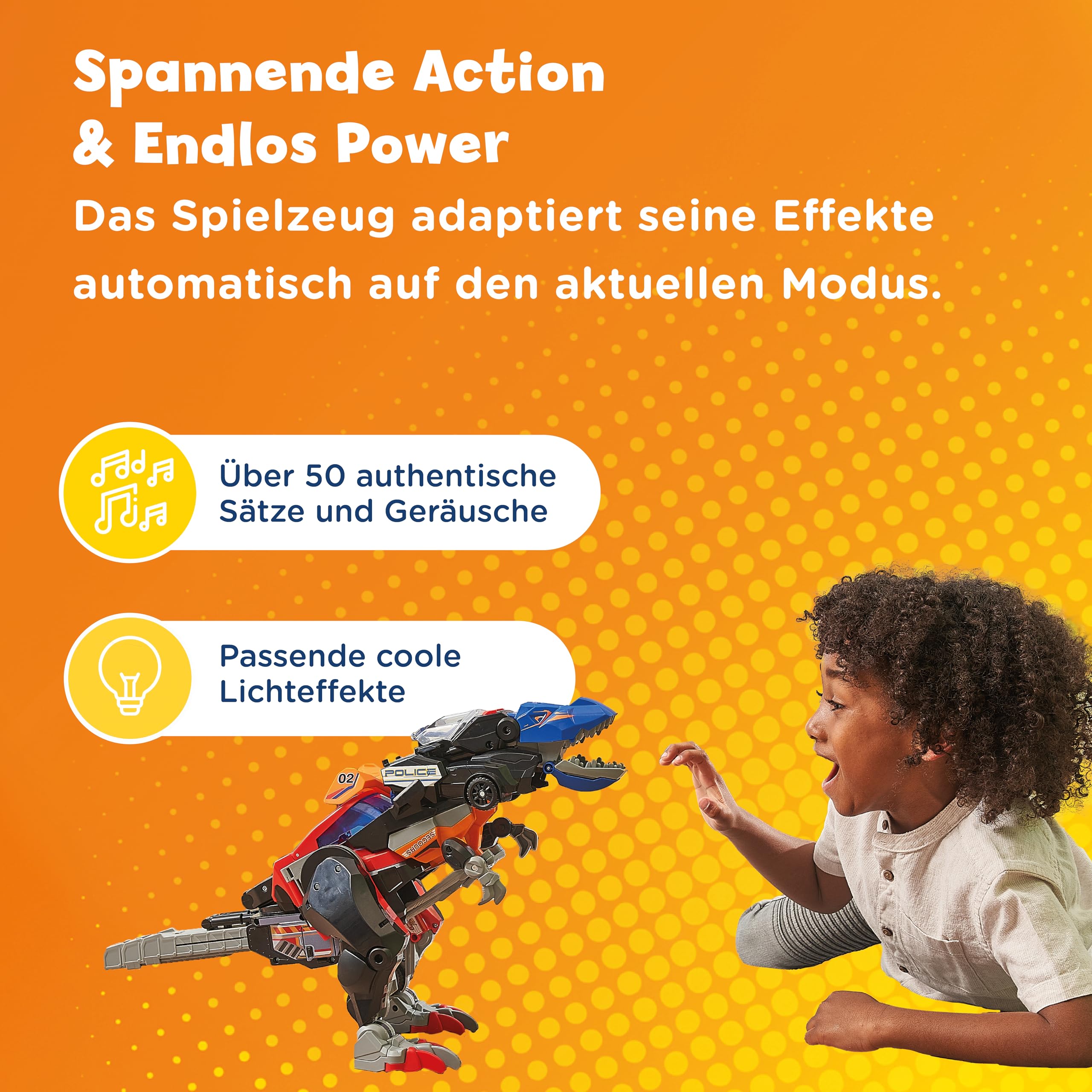 VTech Switch and Go Dinos 3-in-1 Super-T-Rex Transformer