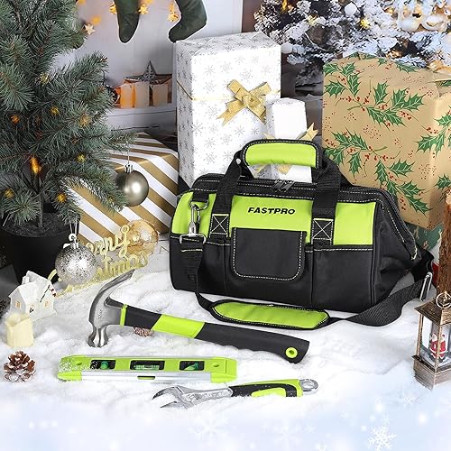 Miniatura 2 de FASTPRO Juego de herramientas para el hogar de 267 piezas, kit de herramientas de reparación para el hogar con bolsa de herramientas abierta de boca