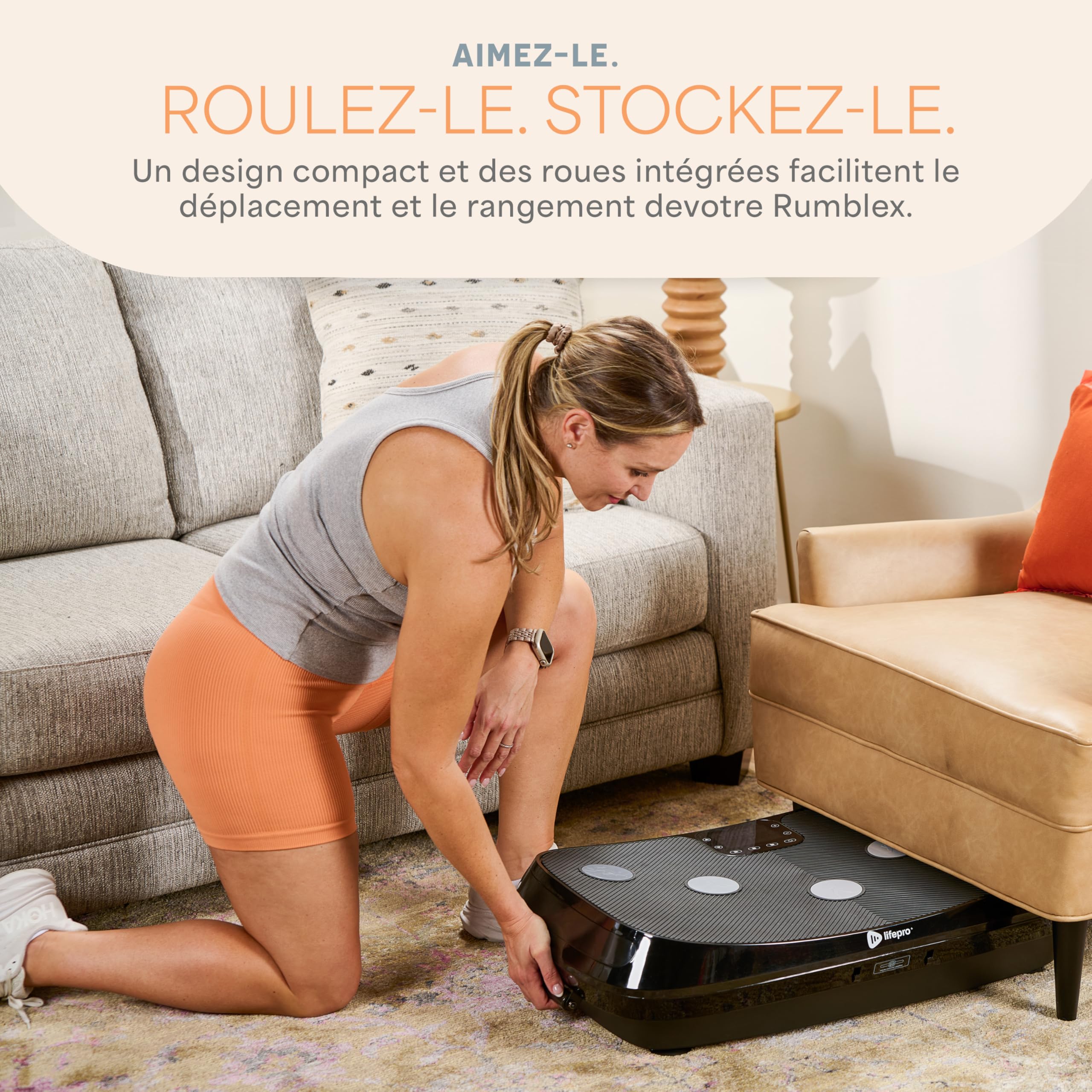 LifePro Appareil d'exercice à Plateforme vibrante 3D – Double Moteur, Plate-Forme de Vibration rectiligne + Mouvement 3D, Machine vibrante pour Le Fitness, la Perte de Graisse et de Poids,