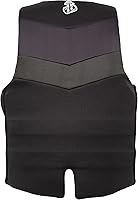 Vista 2 de Jetpilot Chaleco salvavidas de neopreno Fleet doble aprobado por la Guardia Costera PFD (Negro, L/XL)