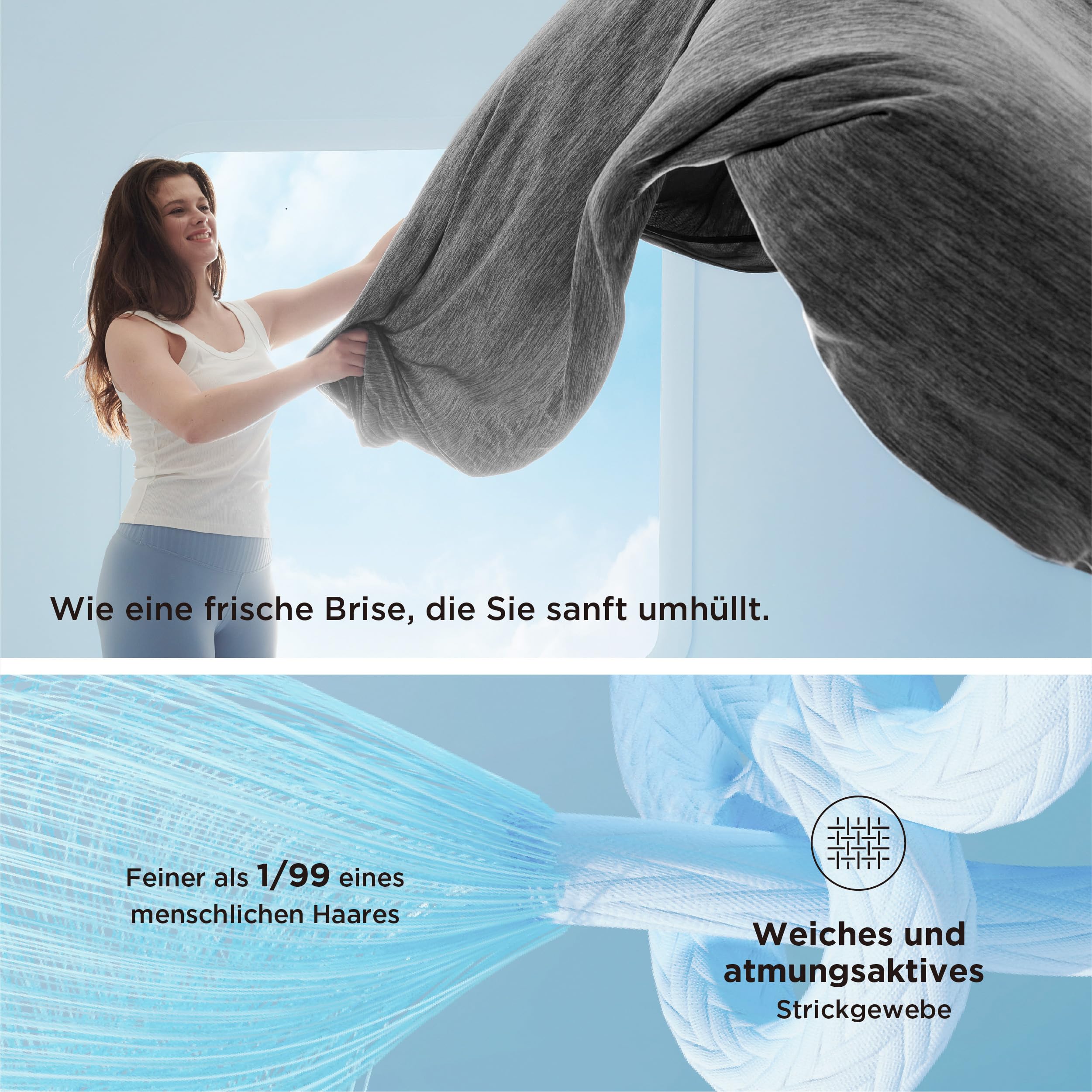 BEDSURE Kühldecke Kühlende Decke für Sommer - Sommerdecke Leichte Kühlfasern mit Arc-Chill Q-Max>0.4, Kühldecke Bett Selbstkühlende für Heißschläfer Nachtschweiß, Kuscheldecke 150x200 cm, Dunkelgrau