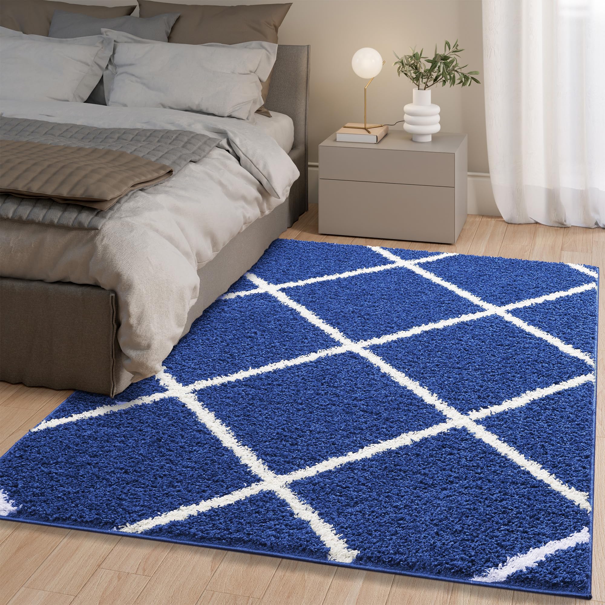 homeart Area Rug, Super Soft Geometric Shaggy Rugs for The Living Rooms Bedrooms And Kitchen, Modern - Image 3