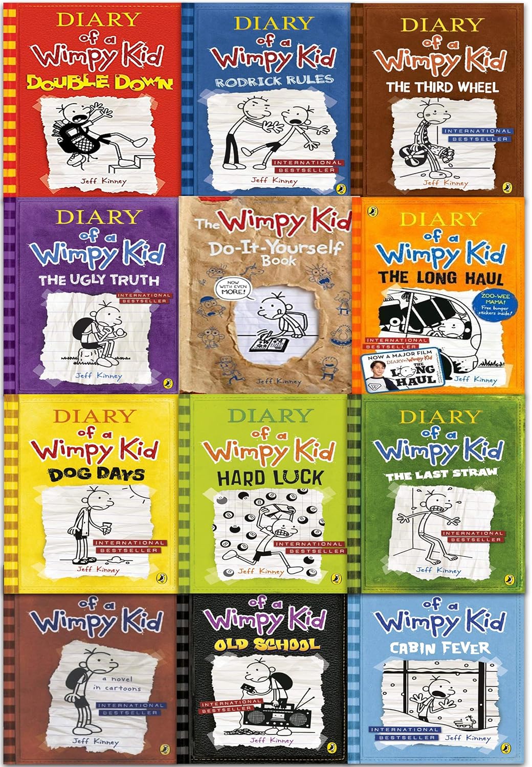 Diary of a Wimpy Kid Box Set Collection 12 Books NEW By Jeff Kinney