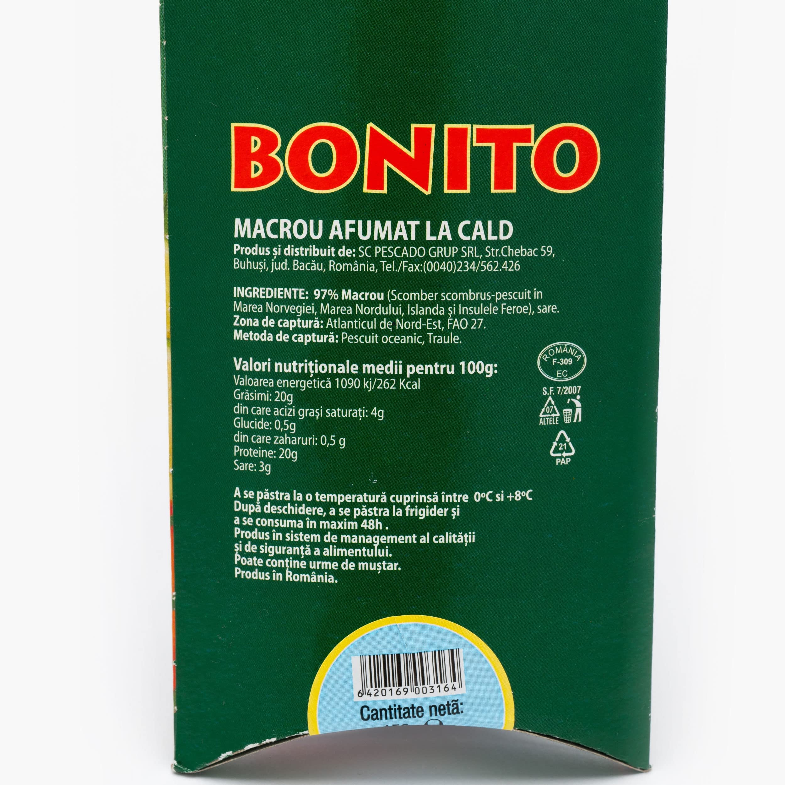 180 G CABALLA AHUMADA EN CALIENTE PESCADO BONITO - CAJA DE 10 UNIDADES