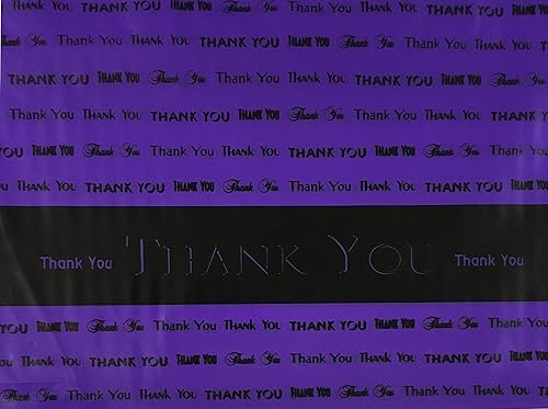 Miniatura 5 de 9x 12 Thank You Die Cut Mango Bolsas de plástico 50CsBolsas marca directa Rojo 1 Negro, Gold, Hot Pink, Lime Green, Orange, Purple, Red, Plateado,