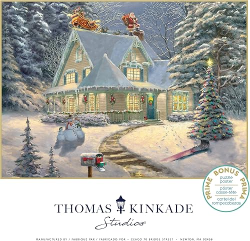 Miniatura 6 de Ceaco - Thomas Kinkade - Holiday - Midnight Delivery - Rompecabezas de 1000 piezas