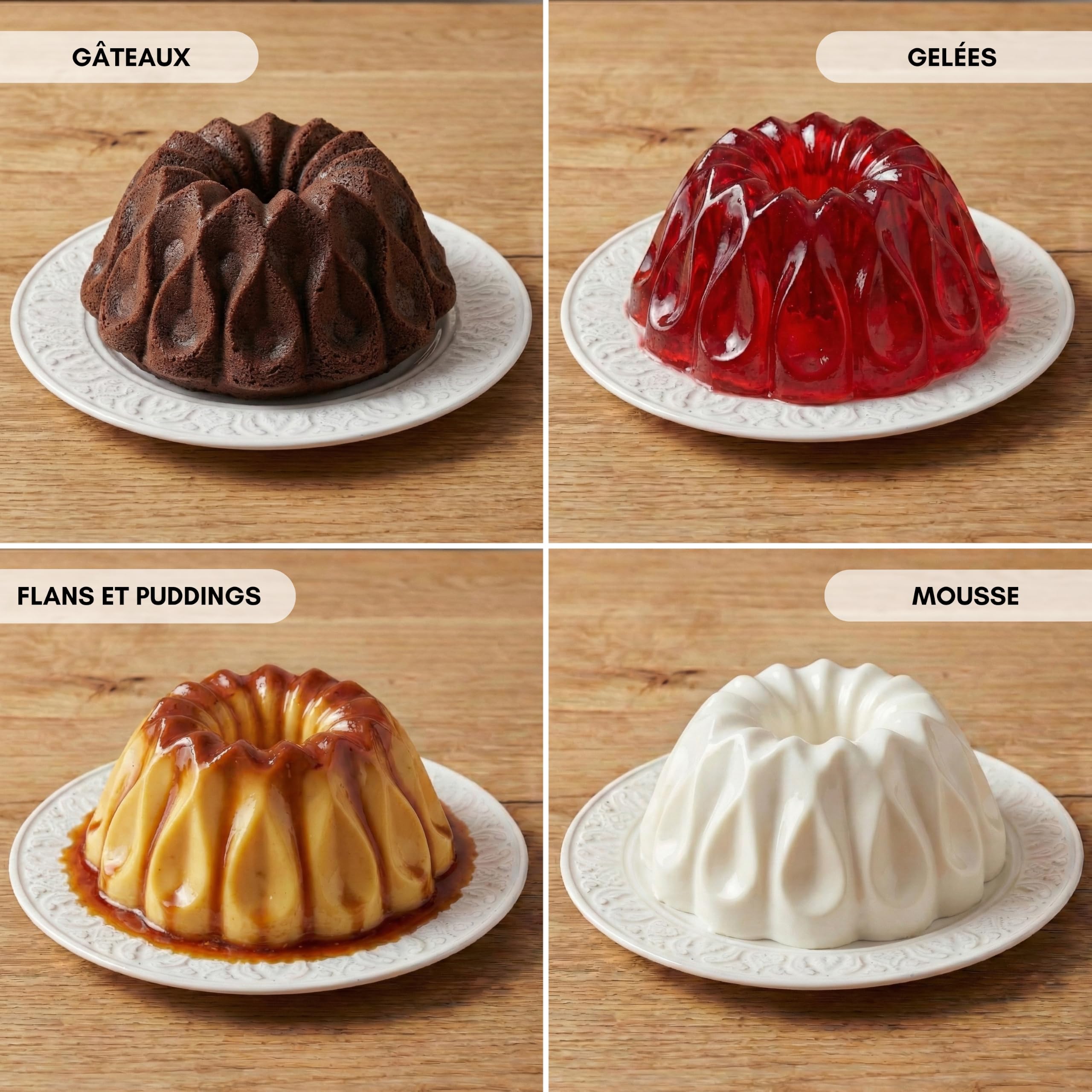 Erreke Moule à Gâteau avec Double Revêtement Antiadhésif, Blaze | Moule Kouglof. Moule Gateau. Moule à Tarte. Aluminium Moulé Résistant. Savarin Cuisson Uniforme. Pour Pâtisserie Maison